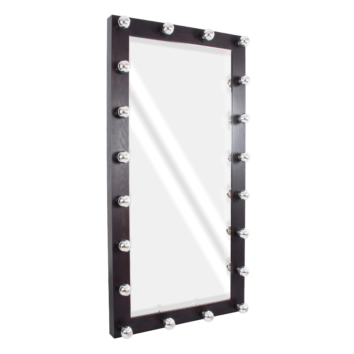GloboStar® MAKEUP MIRROR-160x80-2 Μοντέρνος Καθρέπτης Μακιγιάζ με Πλαίσιο Φυσικού Ξύλου με Διακόπτη On/Off 20 x E27 AC220-240V - Μ80 x Π7 x Υ160cm - Καφέ Wenge GloboStar® MAKEUP MIRROR-160x80-2 Μοντέρνος Καθρέπτης Μακιγιάζ με Πλαίσιο Φυσικού Ξύλου με Διακόπτη On/Off 20 x E27 AC220-240V - Μ80 x Π7 x Υ160cm - Καφέ Wenge