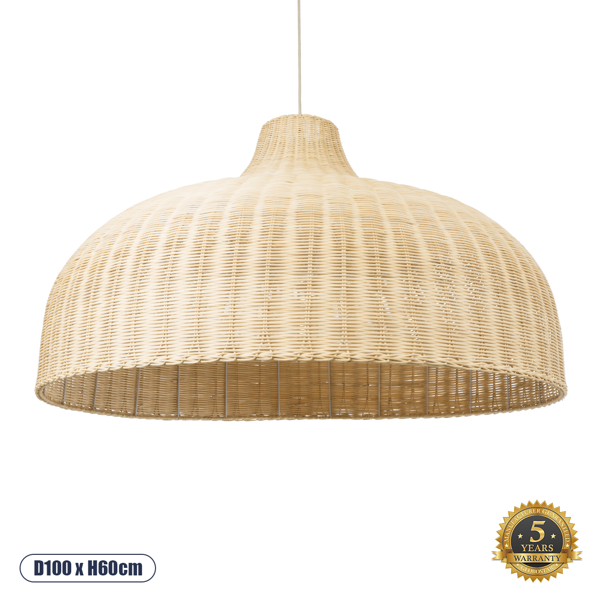 GLOBOSTAR® AFURU 01829 Boho Κρεμαστό Φωτιστικό Οροφής με Ντουί 1 x E27 AC 220-240V IP20 - Μπεζ - Μ100 x Π100 x Υ60cm GLOBOSTAR® AFURU 01829 Boho Κρεμαστό Φωτιστικό Οροφής με Ντουί 1 x E27 AC 220-240V IP20 - Μπεζ - Μ100 x Π100 x Υ60cm
