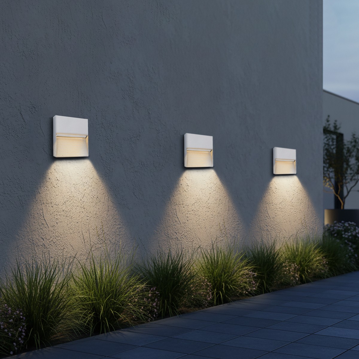 kelvo STEPART KLV-101-0106 Φωτιστικό Σκαλοπατιού / Διαδρόμου LED 4W 500lm 45° AC 220-240V Αδιάβροχο IP65 Θερμό Λευκό 2700K - Lumileds SMD Chip & TÜV SÜD Driver - Λευκό Ματ - Μ15 x Π3.5 x Υ15cm - 5 Χρόνια Εγγύηση