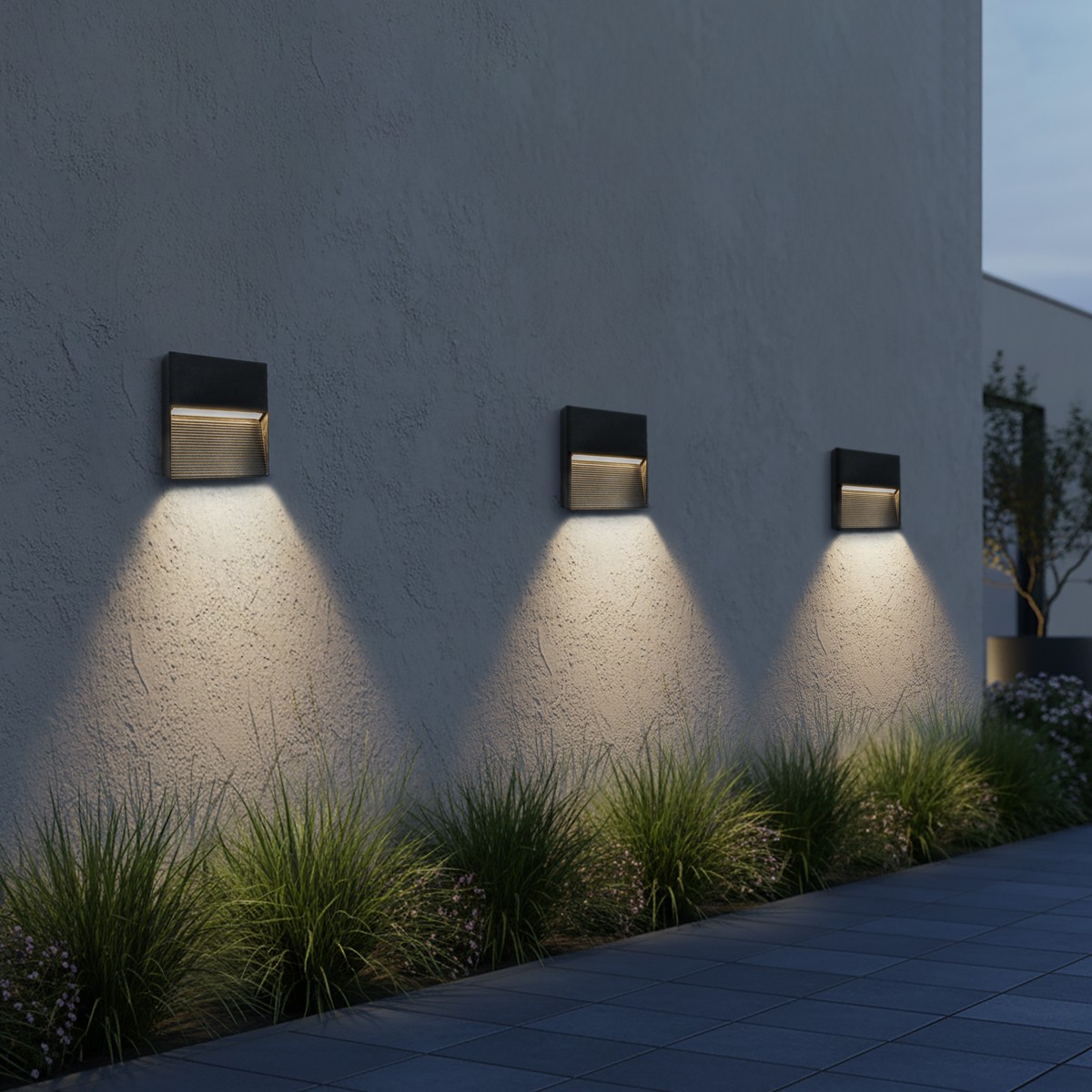 kelvo STEPART KLV-101-0104 Φωτιστικό Σκαλοπατιού / Διαδρόμου LED 4W 500lm 45° AC 220-240V Αδιάβροχο IP65 Θερμό Λευκό 2700K - Lumileds SMD Chip & TÜV SÜD Driver - Μαύρο Ματ - Μ15 x Π3.5 x Υ15cm - 5 Χρόνια Εγγύηση