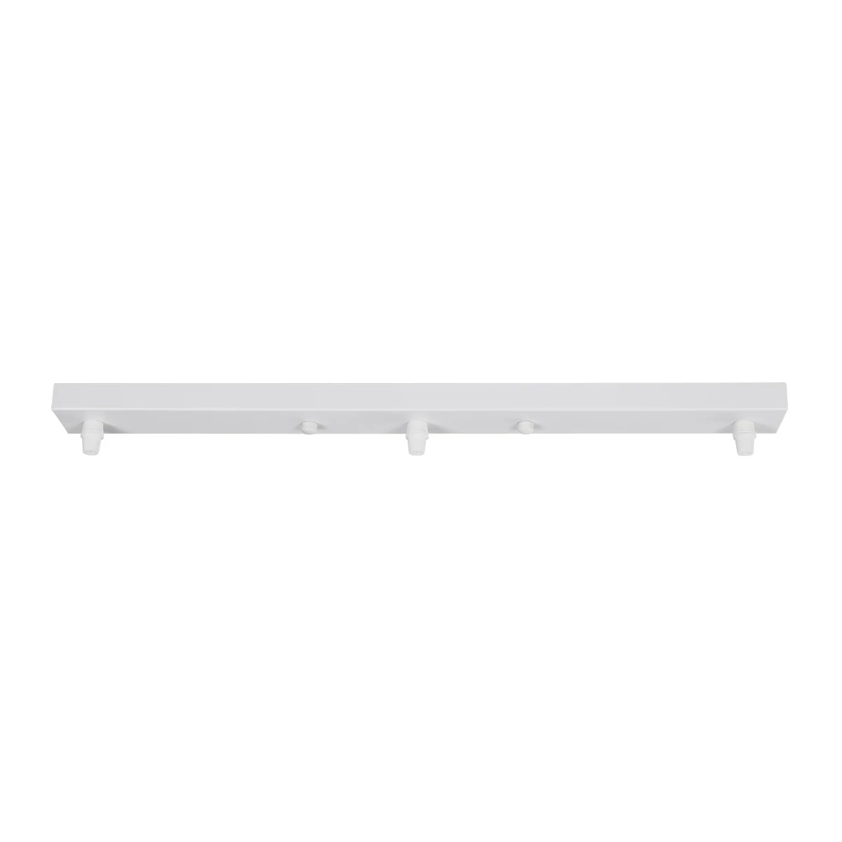 GLOBOSTAR WALLBASE 77522 Γραμμική Μεταλλική Ροζέτα για Κρέμαση 3 Φωτιστικών - Λευκό - Μ50 x Π5 x Υ2cm