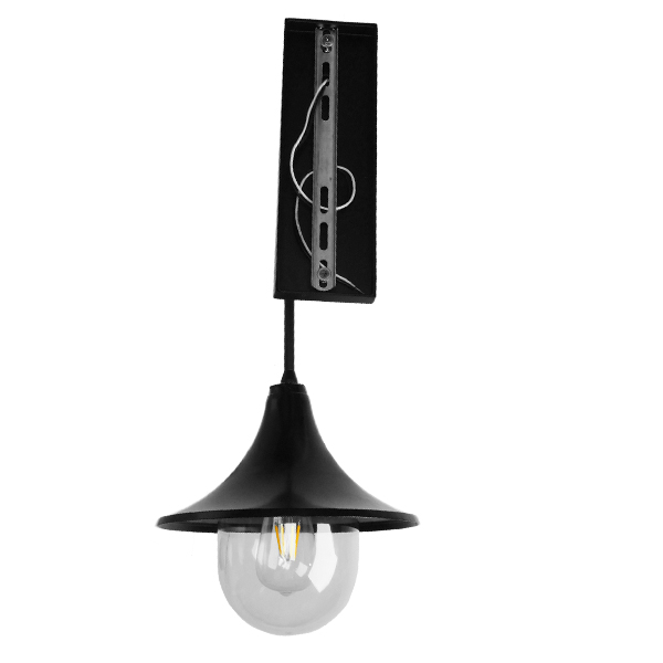 GLOBOSTAR® ANNIEL 01123 Vintage Φωτιστικό Τοίχου - Απλίκα με Ντουί 1 x E27 AC 220-240V IP20 - Μαύρο - Μ27 x Π40 x Υ56cm GLOBOSTAR® ANNIEL 01123 Vintage Φωτιστικό Τοίχου - Απλίκα με Ντουί 1 x E27 AC 220-240V IP20 - Μαύρο - Μ27 x Π40 x Υ56cm