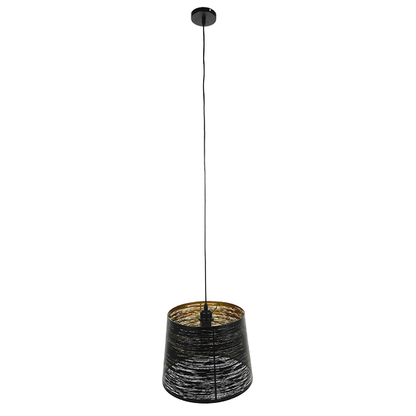 GloboStar® ACCADEMIA 01584 Μοντέρνο Κρεμαστό Φωτιστικό Καπέλο Μονόφωτο 1 x E27 IP20 Μαύρο & Χρυσό Μέταλλο - Μ35 x Π35 x Y25cm GloboStar® ACCADEMIA 01584 Μοντέρνο Κρεμαστό Φωτιστικό Καπέλο Μονόφωτο 1 x E27 IP20 Μαύρο & Χρυσό Μέταλλο - Μ35 x Π35 x Y25cm