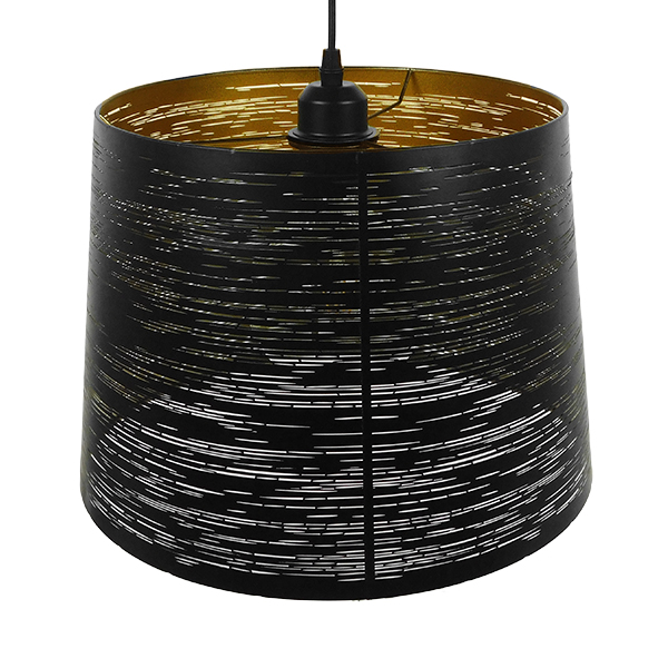 GloboStar® ACCADEMIA 01584 Μοντέρνο Κρεμαστό Φωτιστικό Καπέλο Μονόφωτο 1 x E27 IP20 Μαύρο & Χρυσό Μέταλλο - Μ35 x Π35 x Y25cm GloboStar® ACCADEMIA 01584 Μοντέρνο Κρεμαστό Φωτιστικό Καπέλο Μονόφωτο 1 x E27 IP20 Μαύρο & Χρυσό Μέταλλο - Μ35 x Π35 x Y25cm