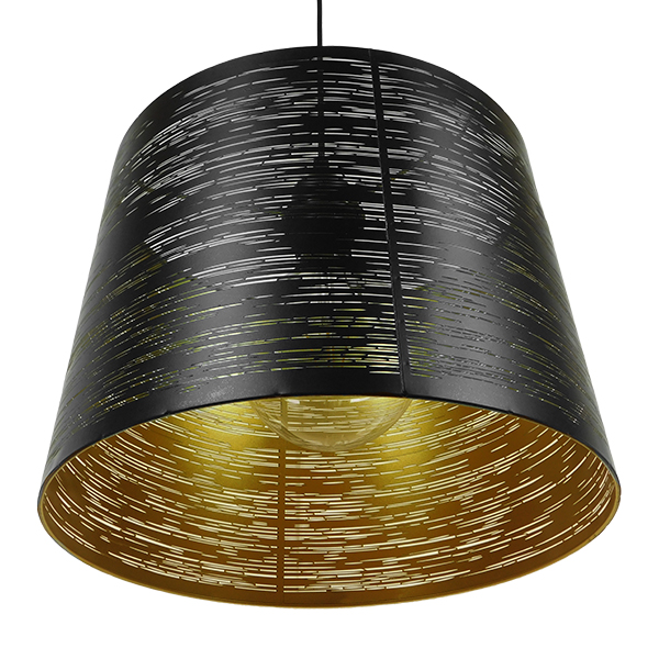 GloboStar® ACCADEMIA 01584 Μοντέρνο Κρεμαστό Φωτιστικό Καπέλο Μονόφωτο 1 x E27 IP20 Μαύρο & Χρυσό Μέταλλο - Μ35 x Π35 x Y25cm GloboStar® ACCADEMIA 01584 Μοντέρνο Κρεμαστό Φωτιστικό Καπέλο Μονόφωτο 1 x E27 IP20 Μαύρο & Χρυσό Μέταλλο - Μ35 x Π35 x Y25cm
