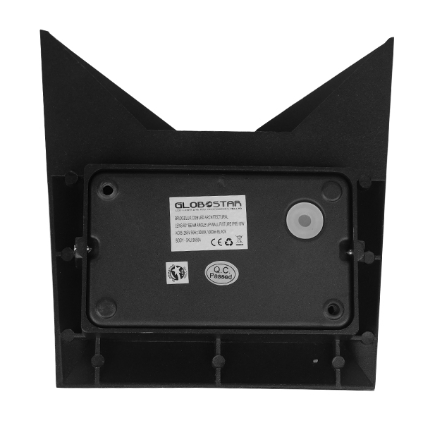 GloboStar® 96506 LED Φωτιστικό Τοίχου Απλίκα STEALTH Αρχιτεκτονικού Φωτισμού Μαύρο Αδιάβροχο IP65 10 Watt CREE 1200lm 60° 230V Ψυχρό Λευκό Μ17 x Π7.5 x Υ17cm GloboStar® 96506 LED Φωτιστικό Τοίχου Απλίκα STEALTH Αρχιτεκτονικού Φωτισμού Μαύρο Αδιάβροχο IP65 10 Watt CREE 1200lm 60° 230V Ψυχρό Λευκό Μ17 x Π7.5 x Υ17cm