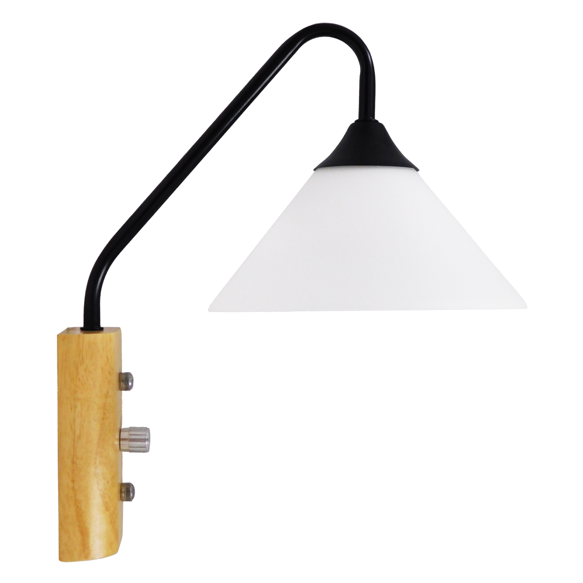 GloboStar® ALESSIA 01457 Μοντέρνο Επιτοίχιο Φωτιστικό Απλίκα Μονόφωτο 1 x E27 IP20 Μαύρο Μέταλλο, Λευκό Γυαλί με Μπεζ Ξύλο - Μ18 x Π26 x Υ29cm GloboStar® ALESSIA 01457 Μοντέρνο Επιτοίχιο Φωτιστικό Απλίκα Μονόφωτο 1 x E27 IP20 Μαύρο Μέταλλο, Λευκό Γυαλί με Μπεζ Ξύλο - Μ18 x Π26 x Υ29cm