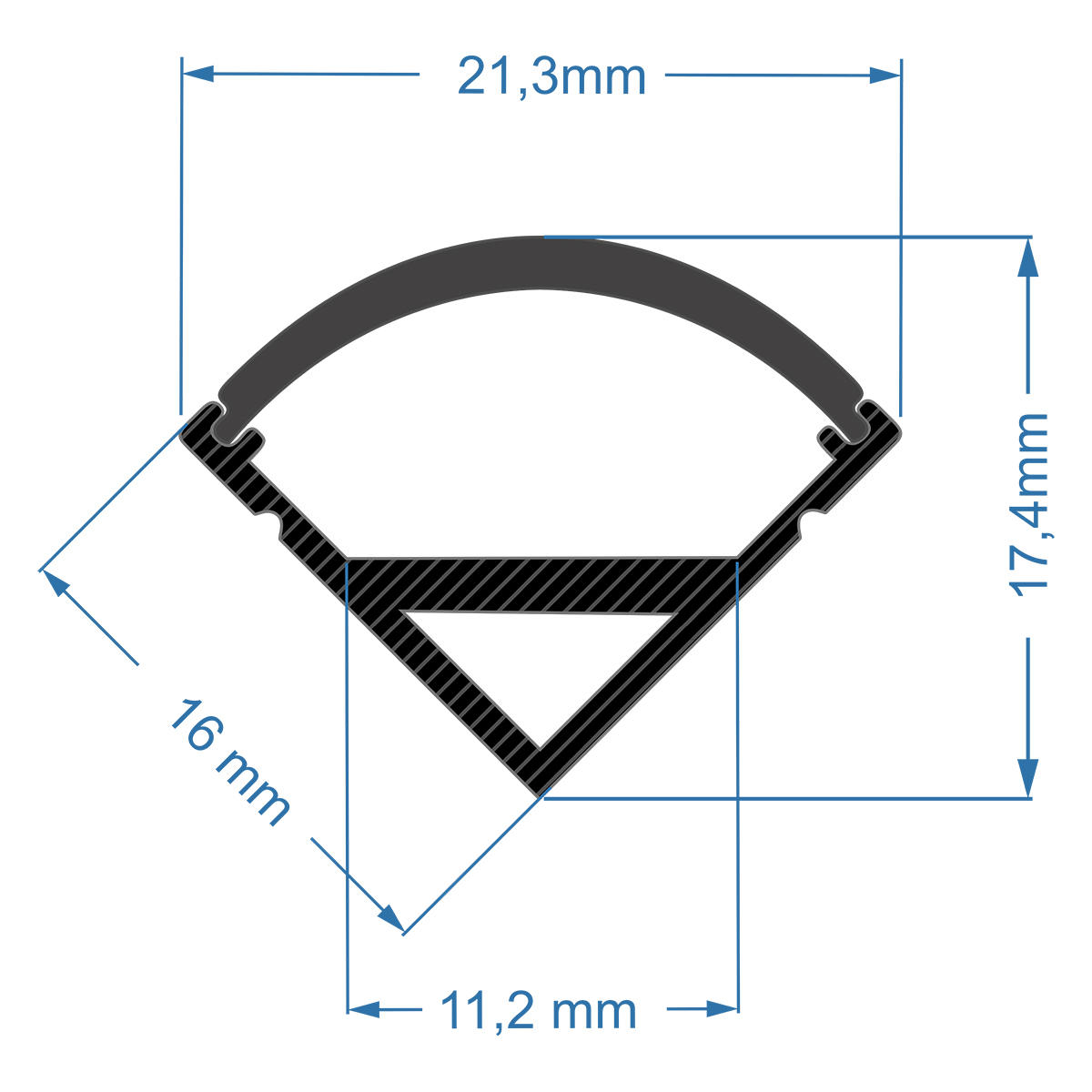 GLOBOSTAR® ALP-CORNER LINEO 70816-3M Επιφανειακό Γωνιακό Προφίλ Αλουμινίου με Μαύρο Φιμέ Πατητό Κάλυμμα για Ταινίες LED IP20 - Μαύρο - Μ300 x Π1.6 x Υ1.6cm - Πακέτο 5 Τεμαχίων GLOBOSTAR® ALP-CORNER LINEO 70816-3M Επιφανειακό Γωνιακό Προφίλ Αλουμινίου με Μαύρο Φιμέ Πατητό Κάλυμμα για Ταινίες LED IP20 - Μαύρο - Μ300 x Π1.6 x Υ1.6cm - Πακέτο 5 Τεμαχίων