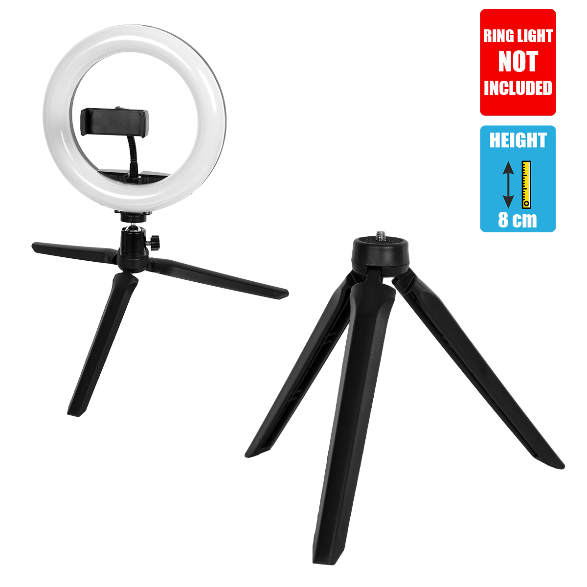 GloboStar® 75806 Professional Table Tripod - Επαγγελματικό Επιτραπέζιο Τρίποδο για Ring Light LED GloboStar® 75806 Professional Table Tripod - Επαγγελματικό Επιτραπέζιο Τρίποδο για Ring Light LED