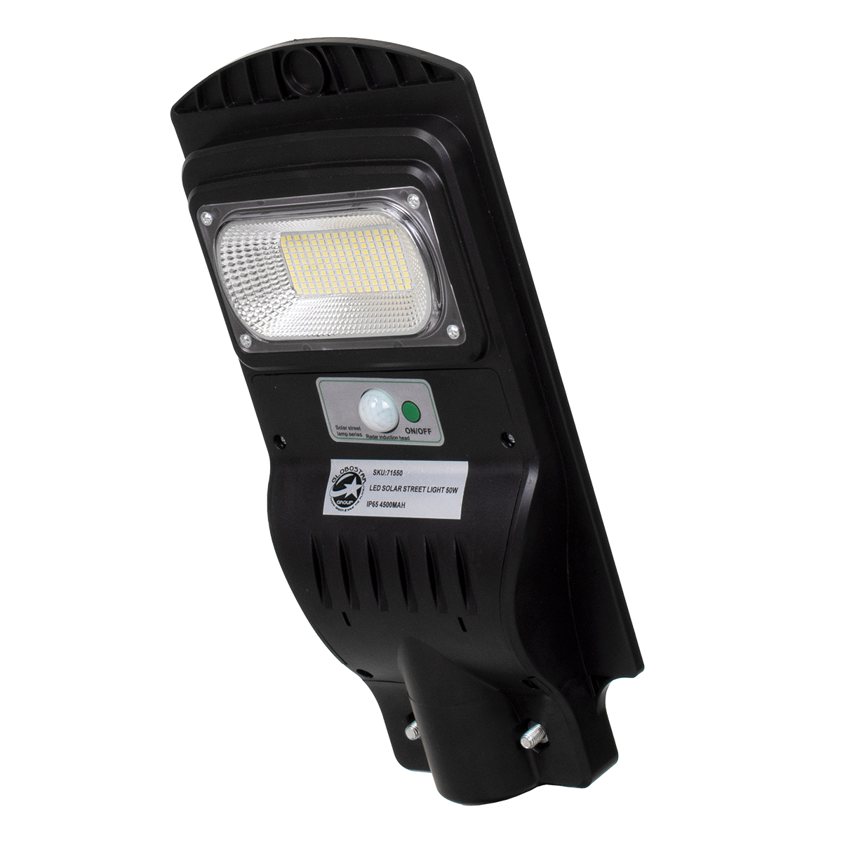 GloboStar® 71550 Αυτόνομο Ηλιακό Φωτιστικό Δρόμου Street Light LED SMD 50W 4000lm με Ενσωματωμένη Μπαταρία Li-ion 4500mAh - Φωτοβολταϊκό Πάνελ με Αισθητήρα Ημέρας-Νύχτας PIR Αισθητήρα Κίνησης Αδιάβροχο IP65 Ψυχρό Λευκό 6000K GloboStar® 71550 Αυτόνομο Ηλιακό Φωτιστικό Δρόμου Street Light LED SMD 50W 4000lm με Ενσωματωμένη Μπαταρία Li-ion 4500mAh - Φωτοβολταϊκό Πάνελ με Αισθητήρα Ημέρας-Νύχτας PIR Αισθητήρα Κίνησης Αδιάβροχο IP65 Ψυχρό Λευκό 6000K