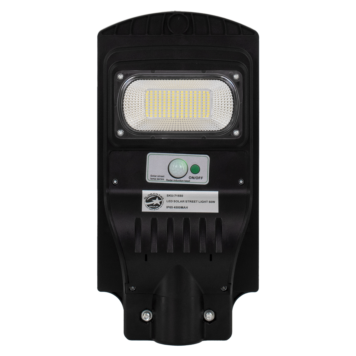 GloboStar® 71550 Αυτόνομο Ηλιακό Φωτιστικό Δρόμου Street Light LED SMD 50W 4000lm με Ενσωματωμένη Μπαταρία Li-ion 4500mAh - Φωτοβολταϊκό Πάνελ με Αισθητήρα Ημέρας-Νύχτας PIR Αισθητήρα Κίνησης Αδιάβροχο IP65 Ψυχρό Λευκό 6000K GloboStar® 71550 Αυτόνομο Ηλιακό Φωτιστικό Δρόμου Street Light LED SMD 50W 4000lm με Ενσωματωμένη Μπαταρία Li-ion 4500mAh - Φωτοβολταϊκό Πάνελ με Αισθητήρα Ημέρας-Νύχτας PIR Αισθητήρα Κίνησης Αδιάβροχο IP65 Ψυχρό Λευκό 6000K