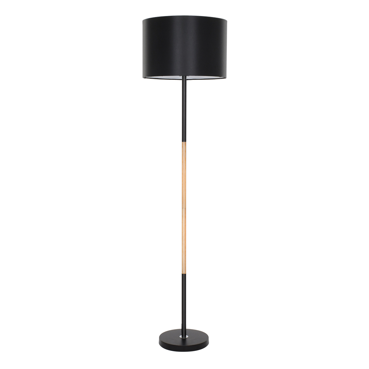 GloboStar® ASHLEY 00824 Μοντέρνο Επιδαπέδιο Φωτιστικό Μονόφωτο 1 x E27 IP20 Μαύρο Μέταλλο, Μαύρο Ύφασμα με Μπεζ Ξύλο - Μ40 x Π40 x Υ145cm GloboStar® ASHLEY 00824 Μοντέρνο Επιδαπέδιο Φωτιστικό Μονόφωτο 1 x E27 IP20 Μαύρο Μέταλλο, Μαύρο Ύφασμα με Μπεζ Ξύλο - Μ40 x Π40 x Υ145cm