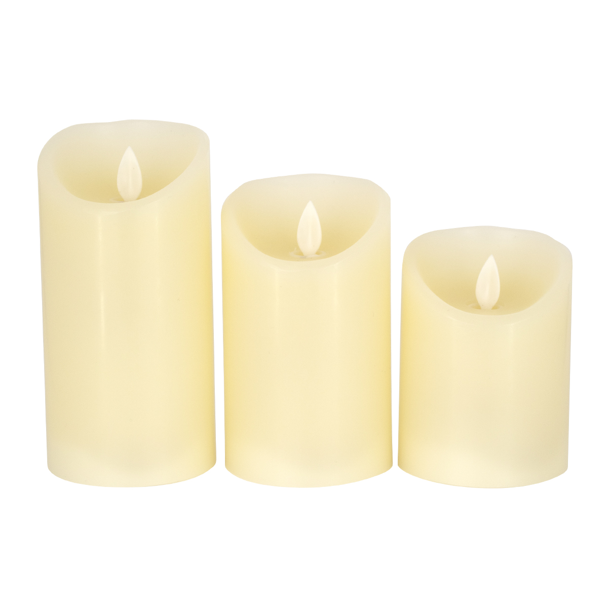 GloboStar® 79555 ΣΕΤ 3 Διακοσμητικών Realistic Κεριών Παραφίνης με LED Εφέ Κινούμενης Φλόγας - Μπαταρίας & Ασύρματο Χειριστήριο IR Θερμό Λευκό 3000K Dimmable GloboStar® 79555 ΣΕΤ 3 Διακοσμητικών Realistic Κεριών Παραφίνης με LED Εφέ Κινούμενης Φλόγας - Μπαταρίας & Ασύρματο Χειριστήριο IR Θερμό Λευκό 3000K Dimmable