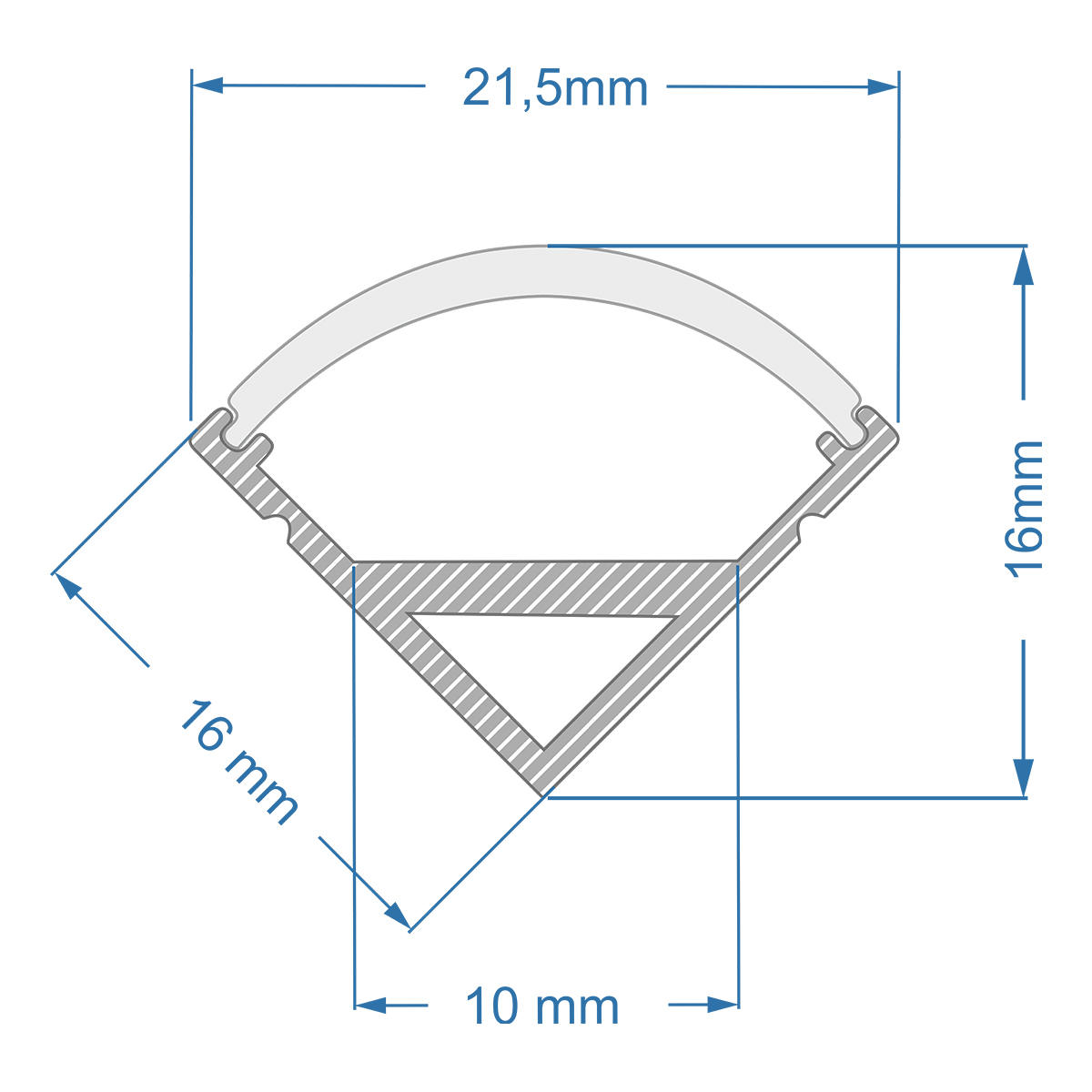 GLOBOSTAR® ALP-CORNER LINEO 70815-3M Επιφανειακό Γωνιακό Προφίλ Αλουμινίου με Λευκό Γαλακτερό Πατητό Κάλυμμα για Ταινίες LED IP20 - Ασημί & Λευκό - Μ300 x Π1.6 x Υ1.6cm - Πακέτο 5 Τεμαχίων GLOBOSTAR® ALP-CORNER LINEO 70815-3M Επιφανειακό Γωνιακό Προφίλ Αλουμινίου με Λευκό Γαλακτερό Πατητό Κάλυμμα για Ταινίες LED IP20 - Ασημί & Λευκό - Μ300 x Π1.6 x Υ1.6cm - Πακέτο 5 Τεμαχίων