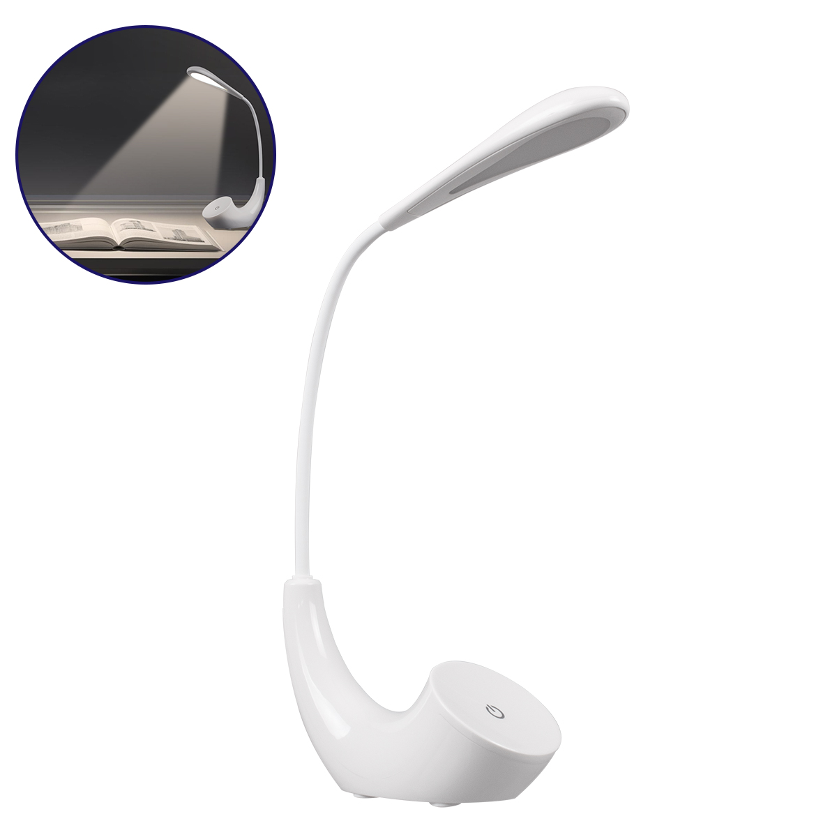 GloboStar® 76500 Επιτραπέζιο Φωτιστικό Πορτατίφ LED 2.8W 550lm -° DC 5V IP20 Φυσικό Λευκό 4500K Λευκό Πλαστικό - Μ15.5 x Π7.5 x Υ44.5cm - 2 Xρόνια Εγγύηση GloboStar® 76500 Επιτραπέζιο Φωτιστικό Πορτατίφ LED 2.8W 550lm -° DC 5V IP20 Φυσικό Λευκό 4500K Λευκό Πλαστικό - Μ15.5 x Π7.5 x Υ44.5cm - 2 Xρόνια Εγγύηση