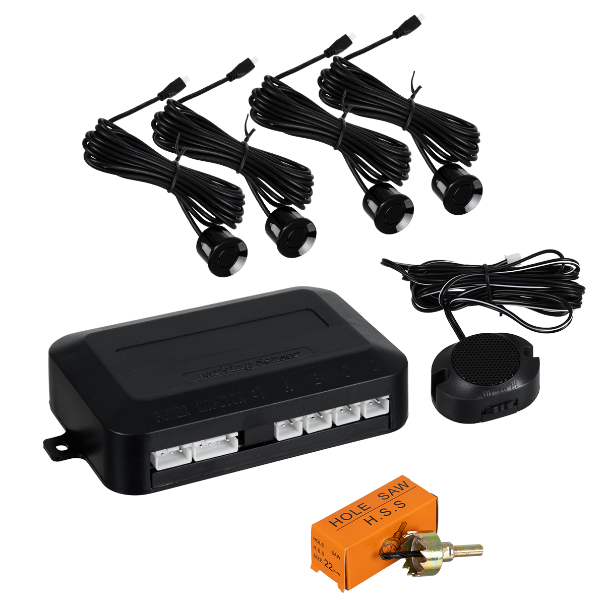 GloboStar® 86000 Σύστημα Παρκαρίσματος Parktronic DC 12V με 4 Μαύρους Αισθητήρες και Ηχείο (Buzzer) GloboStar® 86000 Σύστημα Παρκαρίσματος Parktronic DC 12V με 4 Μαύρους Αισθητήρες και Ηχείο (Buzzer)
