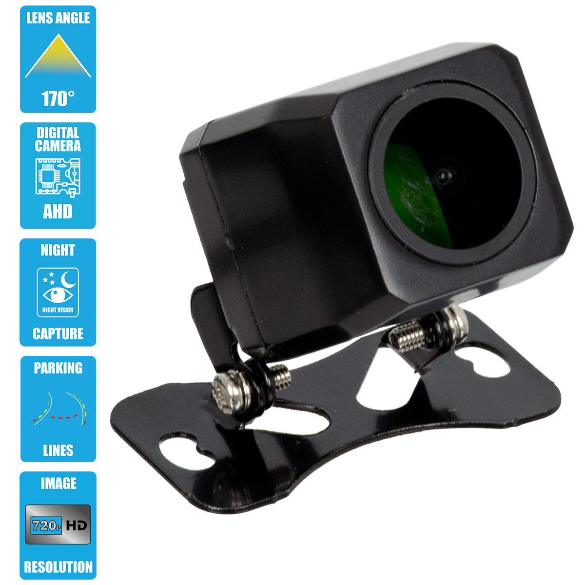 GloboStar® 86022 Αδιάβροχη Εξωτερική Έγχρωμη Κάμερα Οπισθοπορείας Αυτοκινήτου 1080p HD AHD Signal with Moving Parking Lines IP68 GloboStar® 86022 Αδιάβροχη Εξωτερική Έγχρωμη Κάμερα Οπισθοπορείας Αυτοκινήτου 1080p HD AHD Signal with Moving Parking Lines IP68