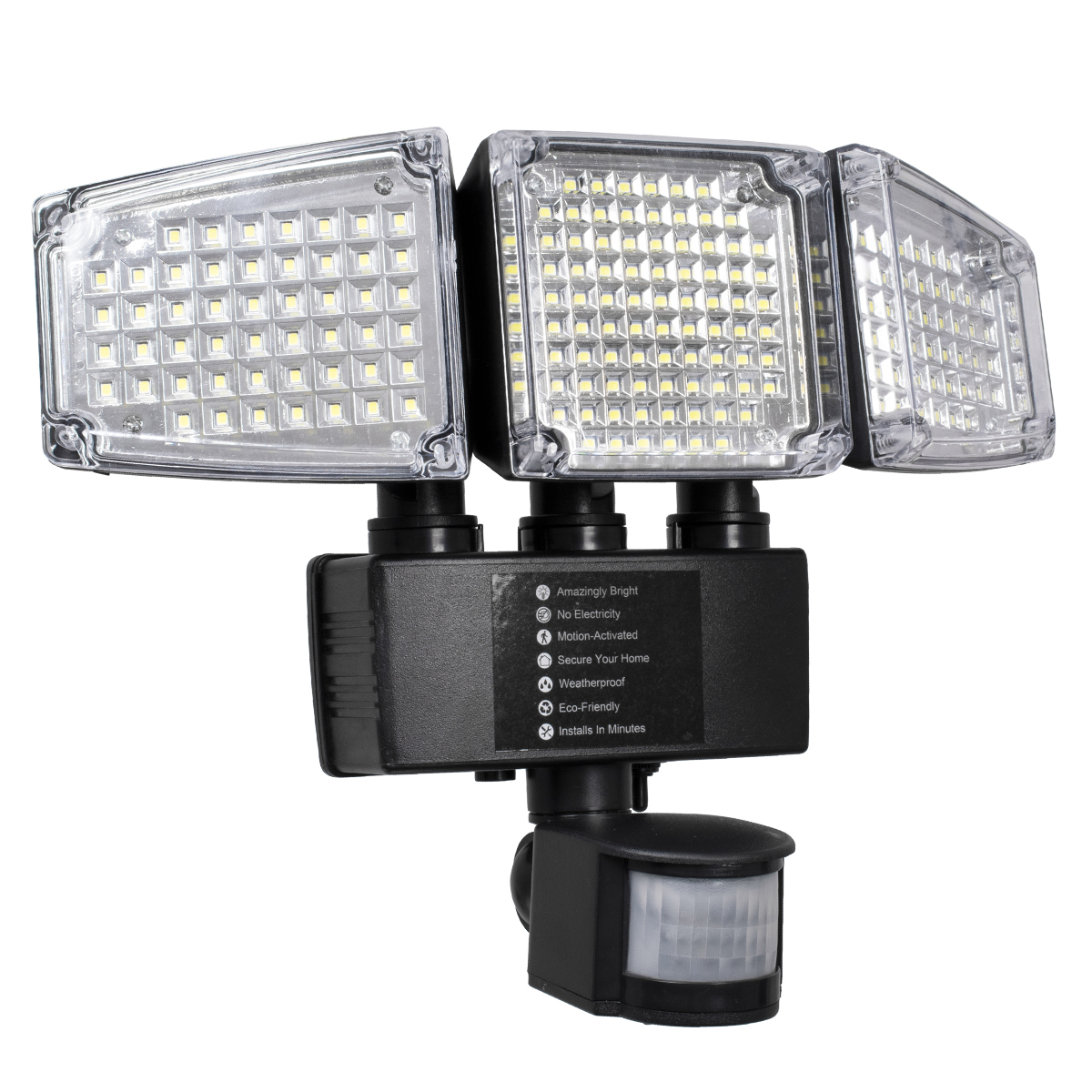 GloboStar® 85711 Αυτόνομος Ηλιακός Προβολέας με Τρεις Περιστρεφόμενες Κεφαλές LED SMD 2835 50W 2500lm με Ενσωματωμένη Μπαταρία 3400mAh - Φωτοβολταϊκό Πάνελ με Αισθητήρα Ημέρας-Νύχτας - PIR Αισθητήρα Κίνησης Αδιάβροχο IP65 Ψυχρό Λευκό 6000K GloboStar® 85711 Αυτόνομος Ηλιακός Προβολέας με Τρεις Περιστρεφόμενες Κεφαλές LED SMD 2835 50W 2500lm με Ενσωματωμένη Μπαταρία 3400mAh - Φωτοβολταϊκό Πάνελ με Αισθητήρα Ημέρας-Νύχτας - PIR Αισθητήρα Κίνησης Αδιάβροχο IP65 Ψυχρό Λευκό 6000K