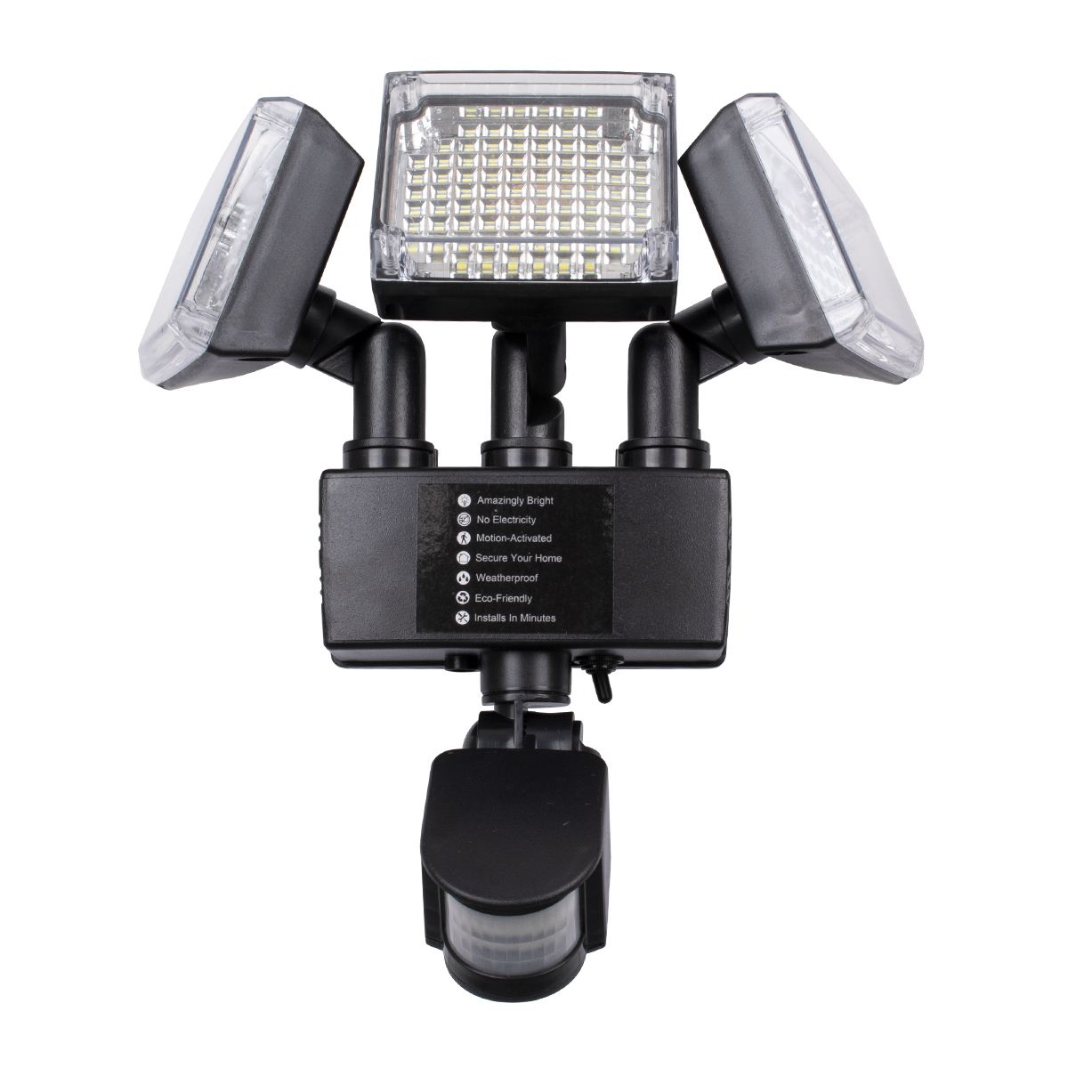 GloboStar® 85711 Αυτόνομος Ηλιακός Προβολέας με Τρεις Περιστρεφόμενες Κεφαλές LED SMD 2835 50W 2500lm με Ενσωματωμένη Μπαταρία 3400mAh - Φωτοβολταϊκό Πάνελ με Αισθητήρα Ημέρας-Νύχτας - PIR Αισθητήρα Κίνησης Αδιάβροχο IP65 Ψυχρό Λευκό 6000K GloboStar® 85711 Αυτόνομος Ηλιακός Προβολέας με Τρεις Περιστρεφόμενες Κεφαλές LED SMD 2835 50W 2500lm με Ενσωματωμένη Μπαταρία 3400mAh - Φωτοβολταϊκό Πάνελ με Αισθητήρα Ημέρας-Νύχτας - PIR Αισθητήρα Κίνησης Αδιάβροχο IP65 Ψυχρό Λευκό 6000K
