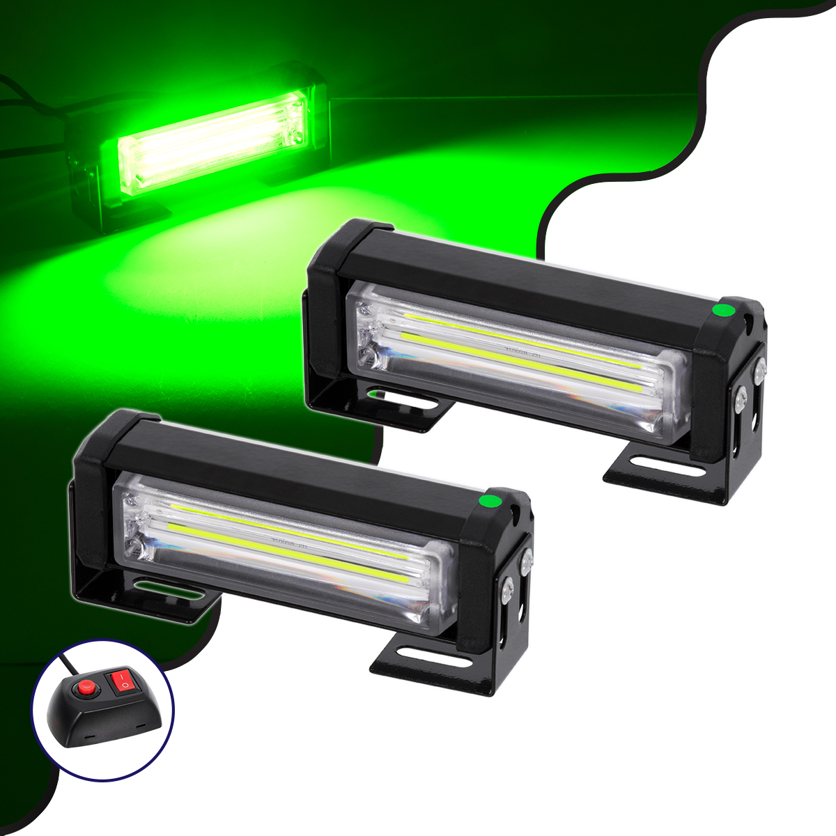 GloboStar® 85025 PRO Series ΣΕΤ 2 x Μπάρες Σήμανσης Οχήματος Πυροσβεστικής για Αυτοκίνητα & Φορτηγά 13 Προγραμμάτων Φωτισμού STROBE LED CREE CXB COB 18W DC 10-30V Αδιάβροχο IP65 Πράσινο GloboStar® 85025 PRO Series ΣΕΤ 2 x Μπάρες Σήμανσης Οχήματος Πυροσβεστικής για Αυτοκίνητα & Φορτηγά 13 Προγραμμάτων Φωτισμού STROBE LED CREE CXB COB 18W DC 10-30V Αδιάβροχο IP65 Πράσινο