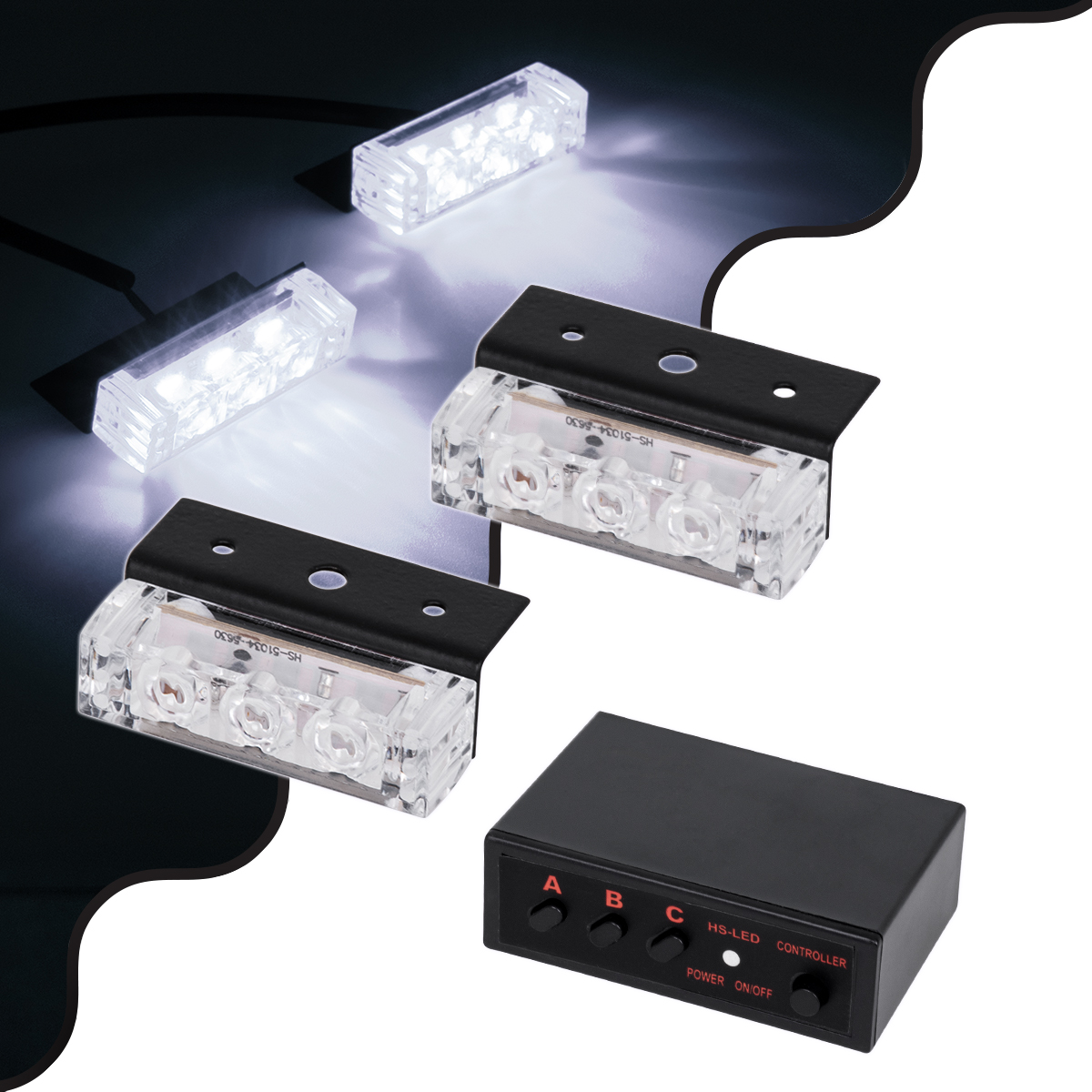 GloboStar® 85004 PRO Series ΣΕΤ 2 x Μπάρες Σήμανσης Οχήματος Ασθενοφόρου για Αυτοκίνητα & Φορτηγά 3 Προγραμμάτων Φωτισμού STROBE LED HIGH POWER 6W DC 10-30V Αδιάβροχο IP65 Ψυχρό Λευκό 6000K GloboStar® 85004 PRO Series ΣΕΤ 2 x Μπάρες Σήμανσης Οχήματος Ασθενοφόρου για Αυτοκίνητα & Φορτηγά 3 Προγραμμάτων Φωτισμού STROBE LED HIGH POWER 6W DC 10-30V Αδιάβροχο IP65 Ψυχρό Λευκό 6000K