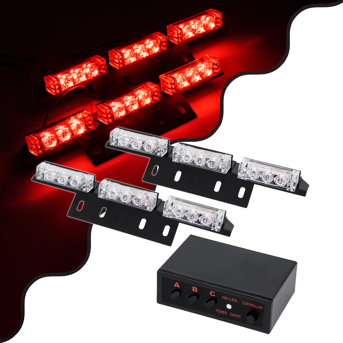 GloboStar® 85006 PRO Series ΣΕΤ 2 x Μπάρες Σήμανσης Οχήματος Πυροσβεστικής για Αυτοκίνητα & Φορτηγά 3 Προγραμμάτων Φωτισμού STROBE LED HIGH POWER 18W DC 10-30V Αδιάβροχο IP65 Κόκκινο GloboStar® 85006 PRO Series ΣΕΤ 2 x Μπάρες Σήμανσης Οχήματος Πυροσβεστικής για Αυτοκίνητα & Φορτηγά 3 Προγραμμάτων Φωτισμού STROBE LED HIGH POWER 18W DC 10-30V Αδιάβροχο IP65 Κόκκινο