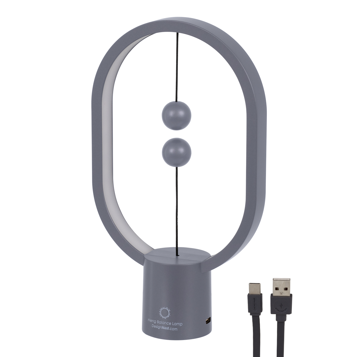 GloboStar® 76545 Επιτραπέζιο Φωτιστικό Πορτατίφ LED 15W 1500lm 360° DC 5V IP20 Θερμό Λευκό 2700K Γκρι & Λευκό Πλαστικό - Μ14 x Π5.5 x Υ24.8cm - 2 Xρόνια Εγγύηση GloboStar® 76545 Επιτραπέζιο Φωτιστικό Πορτατίφ LED 15W 1500lm 360° DC 5V IP20 Θερμό Λευκό 2700K Γκρι & Λευκό Πλαστικό - Μ14 x Π5.5 x Υ24.8cm - 2 Xρόνια Εγγύηση