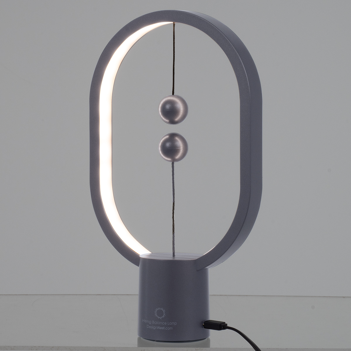 GloboStar® 76545 Επιτραπέζιο Φωτιστικό Πορτατίφ LED 15W 1500lm 360° DC 5V IP20 Θερμό Λευκό 2700K Γκρι & Λευκό Πλαστικό - Μ14 x Π5.5 x Υ24.8cm - 2 Xρόνια Εγγύηση GloboStar® 76545 Επιτραπέζιο Φωτιστικό Πορτατίφ LED 15W 1500lm 360° DC 5V IP20 Θερμό Λευκό 2700K Γκρι & Λευκό Πλαστικό - Μ14 x Π5.5 x Υ24.8cm - 2 Xρόνια Εγγύηση