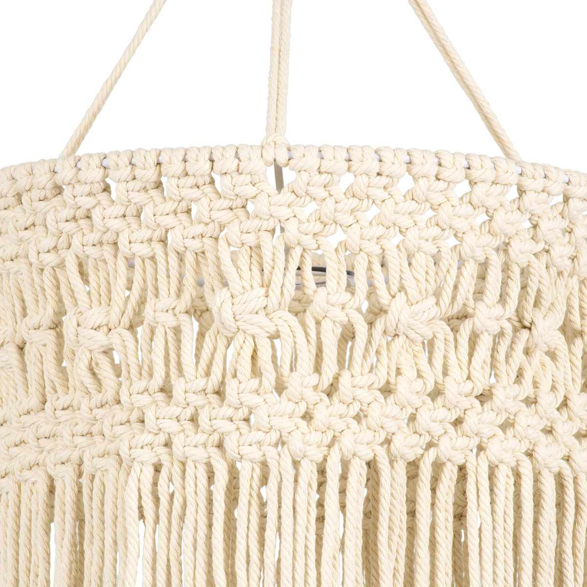 GloboStar® 36203 TUNISIA Boho Καπέλο Φωτιστικού- Μακραμέ Πλεκτό Χειροποίητο Μπεζ Βαμβακερό Νήμα - Μ30 x Π30 x Υ120cm GloboStar® 36203 TUNISIA Boho Καπέλο Φωτιστικού- Μακραμέ Πλεκτό Χειροποίητο Μπεζ Βαμβακερό Νήμα - Μ30 x Π30 x Υ120cm