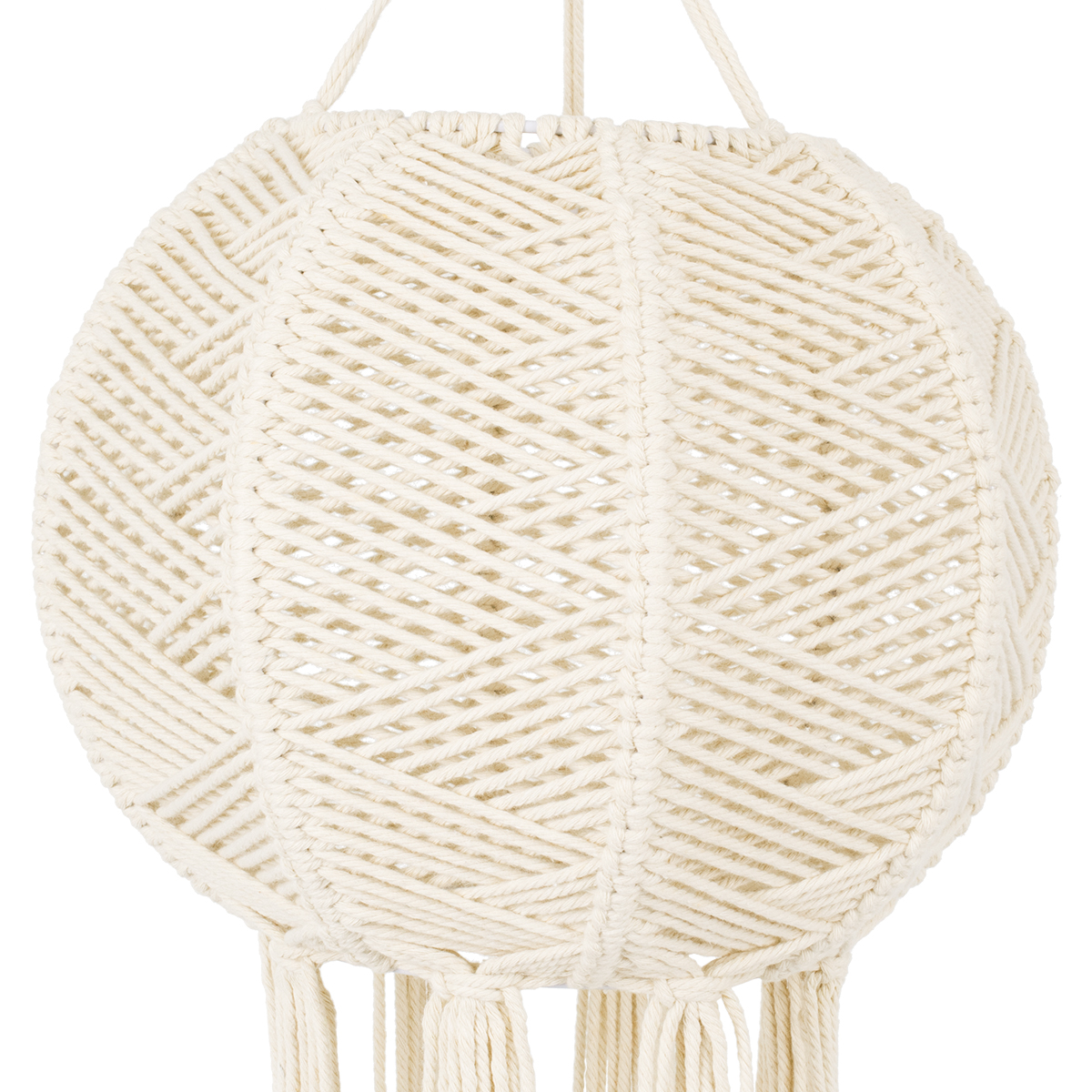 GloboStar® 36214 EGYPT Boho Καπέλο Φωτιστικού- Μακραμέ Πλεκτό Χειροποίητο Μπεζ Βαμβακερό Νήμα - Μ30 x Π30 x Υ75cm GloboStar® 36214 EGYPT Boho Καπέλο Φωτιστικού- Μακραμέ Πλεκτό Χειροποίητο Μπεζ Βαμβακερό Νήμα - Μ30 x Π30 x Υ75cm