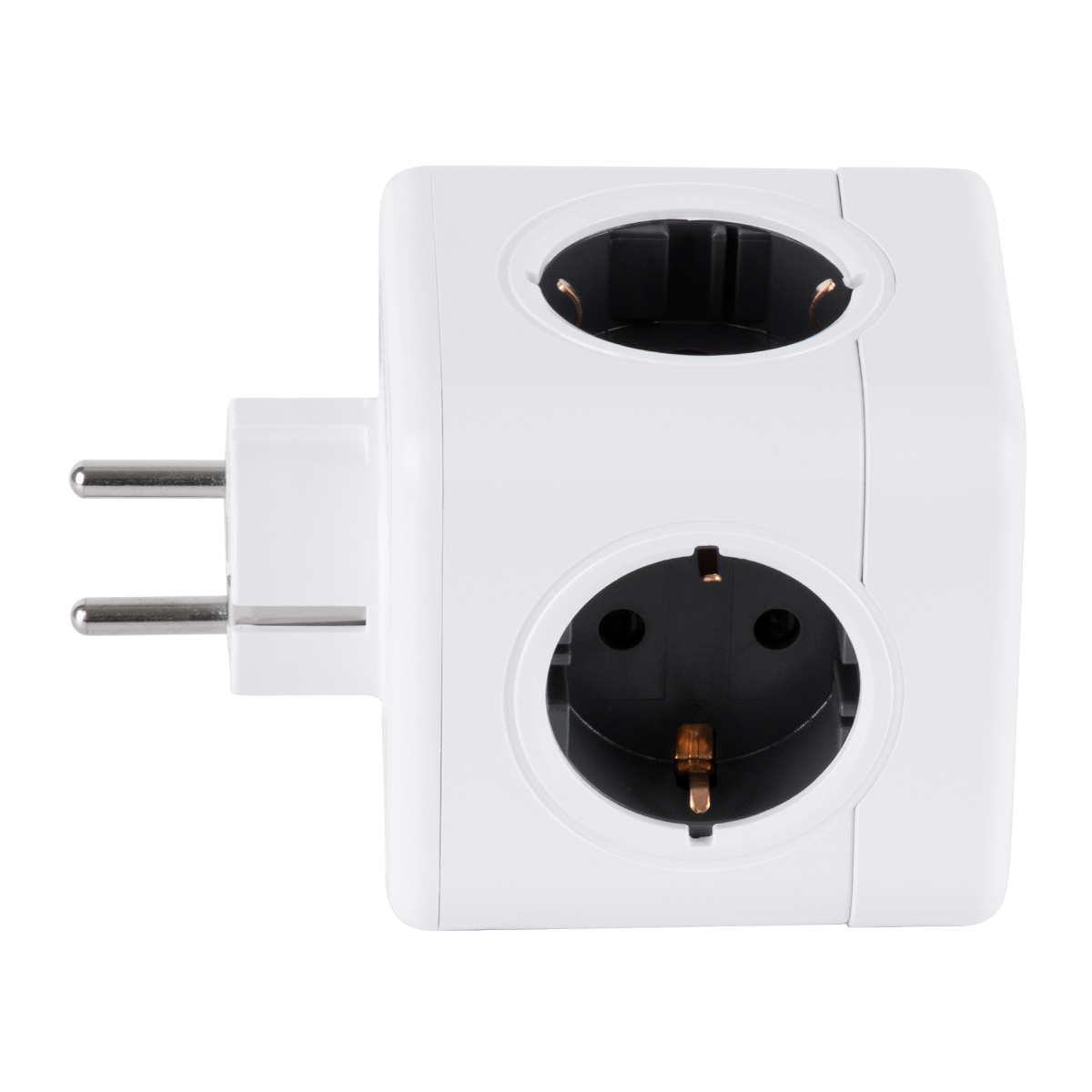 GloboStar® TRAVEL PowerCube PRO Certified 79627 Πολύπριζο 5 Θέσεων με 5 Πρίζες Ασφαλείας Childproof EU Schuko AC 220-240V Μ7.5 x Π11.5 x Υ7.5 - Λευκό με Γκρι - Max Load 3680W/16A GloboStar® TRAVEL PowerCube PRO Certified 79627 Πολύπριζο 5 Θέσεων με 5 Πρίζες Ασφαλείας Childproof EU Schuko AC 220-240V Μ7.5 x Π11.5 x Υ7.5 - Λευκό με Γκρι - Max Load 3680W/16A