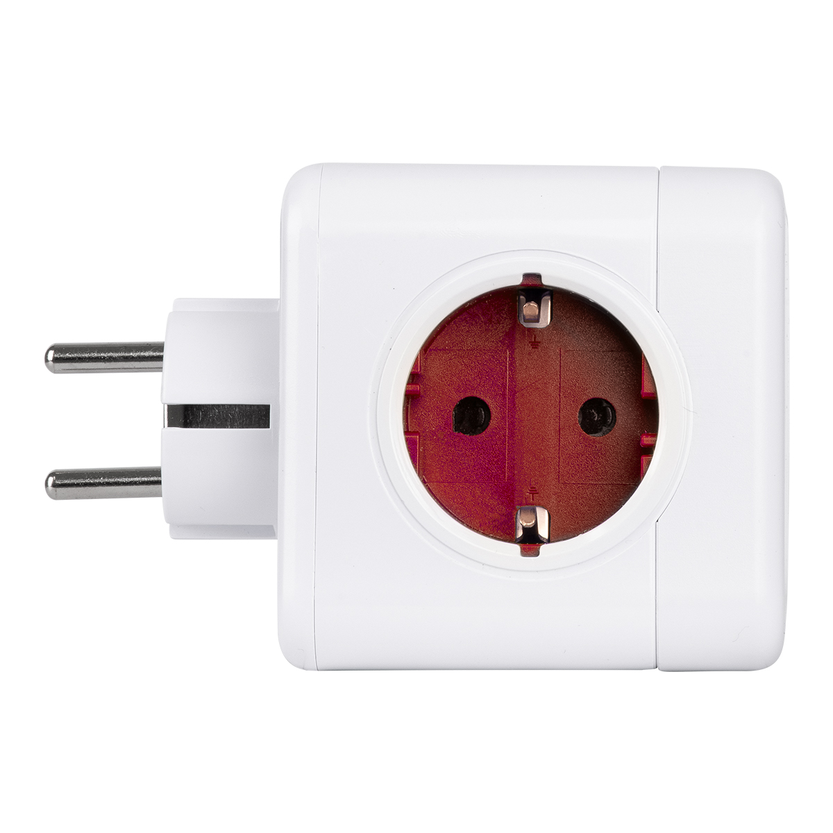 GloboStar® TRAVEL PowerCube PRO Certified 79628 Πολύπριζο 5 Θέσεων με 5 Πρίζες Ασφαλείας Childproof EU Schuko AC 220-240V Μ7.5 x Π11.5 x Υ7.5 - Λευκό με Κόκκινο - Max Load 3680W/16A GloboStar® TRAVEL PowerCube PRO Certified 79628 Πολύπριζο 5 Θέσεων με 5 Πρίζες Ασφαλείας Childproof EU Schuko AC 220-240V Μ7.5 x Π11.5 x Υ7.5 - Λευκό με Κόκκινο - Max Load 3680W/16A