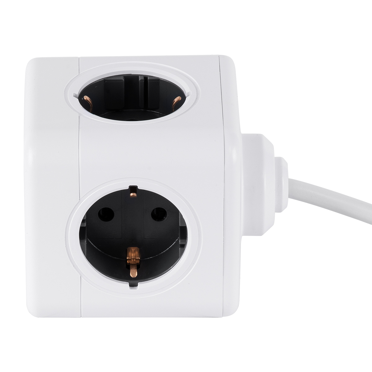 GloboStar® TRAVEL PowerCube PRO Certified 79644 Πολύπριζο 5 Θέσεων με 1.5m Kαλώδιο - 5 Πρίζες Ασφαλείας Childproof EU Schuko AC 220-240V Μ7.5 x Π7.5 x Υ7.5 - Λευκό με Γκρι - Max Load 3680W/16A GloboStar® TRAVEL PowerCube PRO Certified 79644 Πολύπριζο 5 Θέσεων με 1.5m Kαλώδιο - 5 Πρίζες Ασφαλείας Childproof EU Schuko AC 220-240V Μ7.5 x Π7.5 x Υ7.5 - Λευκό με Γκρι - Max Load 3680W/16A