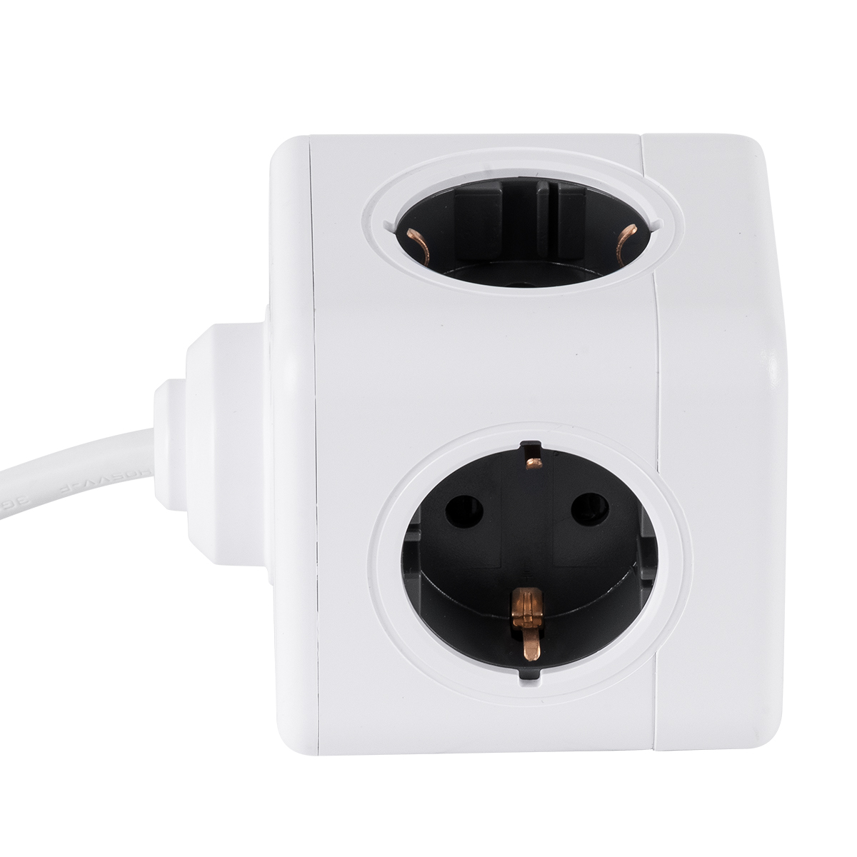 GloboStar® TRAVEL PowerCube PRO Certified 79644 Πολύπριζο 5 Θέσεων με 1.5m Kαλώδιο - 5 Πρίζες Ασφαλείας Childproof EU Schuko AC 220-240V Μ7.5 x Π7.5 x Υ7.5 - Λευκό με Γκρι - Max Load 3680W/16A GloboStar® TRAVEL PowerCube PRO Certified 79644 Πολύπριζο 5 Θέσεων με 1.5m Kαλώδιο - 5 Πρίζες Ασφαλείας Childproof EU Schuko AC 220-240V Μ7.5 x Π7.5 x Υ7.5 - Λευκό με Γκρι - Max Load 3680W/16A