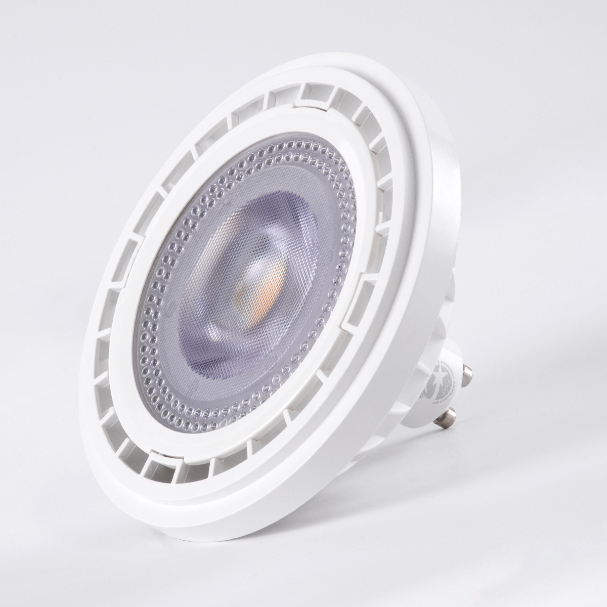 GLOBOSTAR® BEAMAR 60128 Σποτ GU10 AR111 LED 15W 1410lm 12° AC 220-240V IP20 Θερμό Λευκό 2700K - Μ11 x Π11 x Υ6.6cm - 3 Χρόνια Εγγύηση