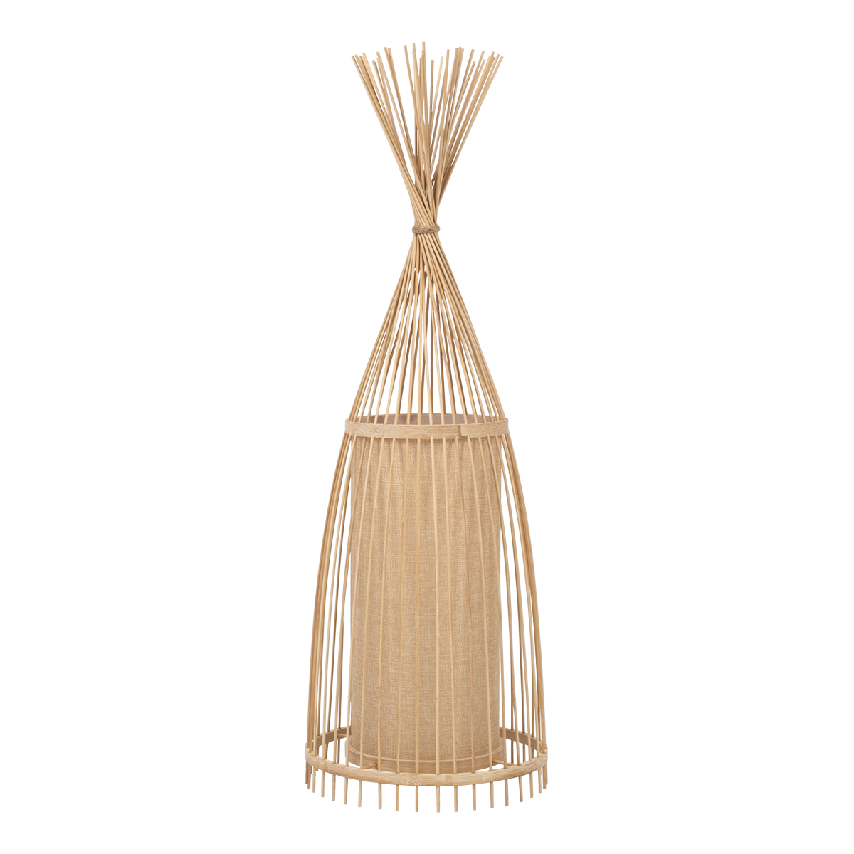 GloboStar® AZORES 01753 Boho Επιδαπέδιο Φωτιστικό Μονόφωτο 1 x E27 IP20 Μπεζ Ξύλο - Μ30 x Π30 x Υ90cm GloboStar® AZORES 01753 Boho Επιδαπέδιο Φωτιστικό Μονόφωτο 1 x E27 IP20 Μπεζ Ξύλο - Μ30 x Π30 x Υ90cm