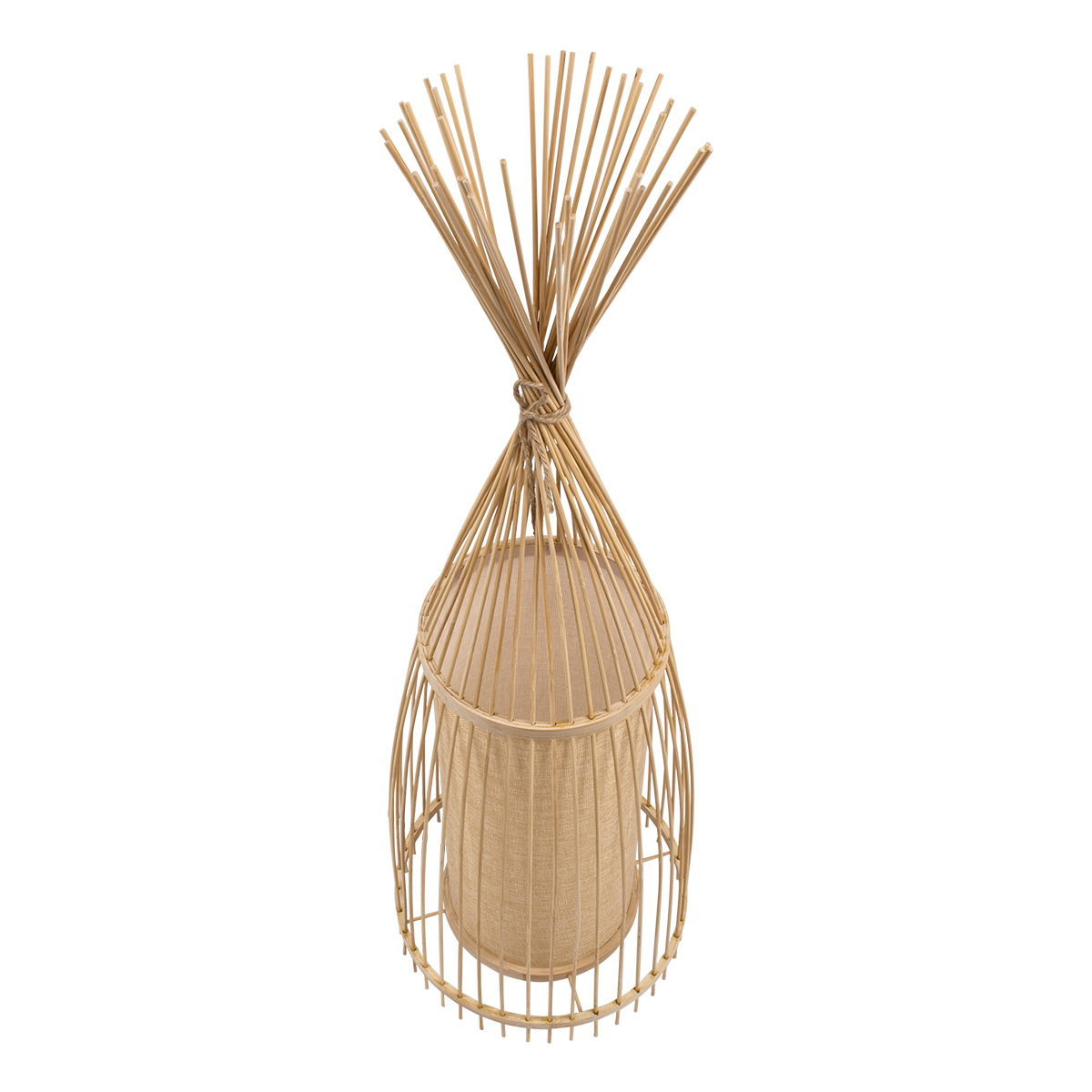GloboStar® AZORES 01753 Boho Επιδαπέδιο Φωτιστικό Μονόφωτο 1 x E27 IP20 Μπεζ Ξύλο - Μ30 x Π30 x Υ90cm GloboStar® AZORES 01753 Boho Επιδαπέδιο Φωτιστικό Μονόφωτο 1 x E27 IP20 Μπεζ Ξύλο - Μ30 x Π30 x Υ90cm