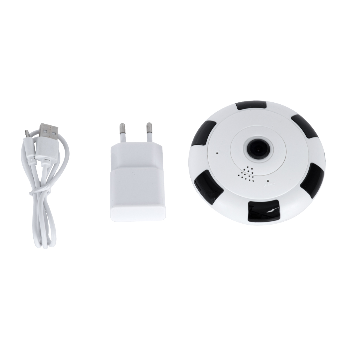 GloboStar® 86027 Επιτοίχια IP Camera 1080P WiFi 360° Μοιρών - Νυχτερινή Όραση με LED IR - Διπλή Κατέυθυνση Ομιλίας - Ανιχνευτή Κίνησης - Νυχτερινή Λήψη - Λευκό Μαύρο GloboStar® 86027 Επιτοίχια IP Camera 1080P WiFi 360° Μοιρών - Νυχτερινή Όραση με LED IR - Διπλή Κατέυθυνση Ομιλίας - Ανιχνευτή Κίνησης - Νυχτερινή Λήψη - Λευκό Μαύρο