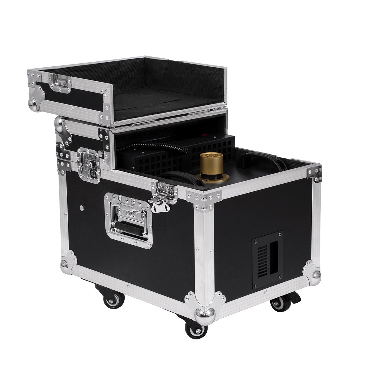 GloboStar® 51170 MERMAID Επαγγελματική Επιδαπέδια Μηχανή Double Haze Machine - Διπλού Εφέ Ομίχλης-Νέφωσης 600W AC 220V-240V DMX512 Display on Body & Ασύρματο Χειριστήριο σε Flight Case - Μαύρο - L49.5 x W38 x H45cm GloboStar® 51170 MERMAID Επαγγελματική Επιδαπέδια Μηχανή Double Haze Machine - Διπλού Εφέ Ομίχλης-Νέφωσης 600W AC 220V-240V DMX512 Display on Body & Ασύρματο Χειριστήριο σε Flight Case - Μαύρο - L49.5 x W38 x H45cm
