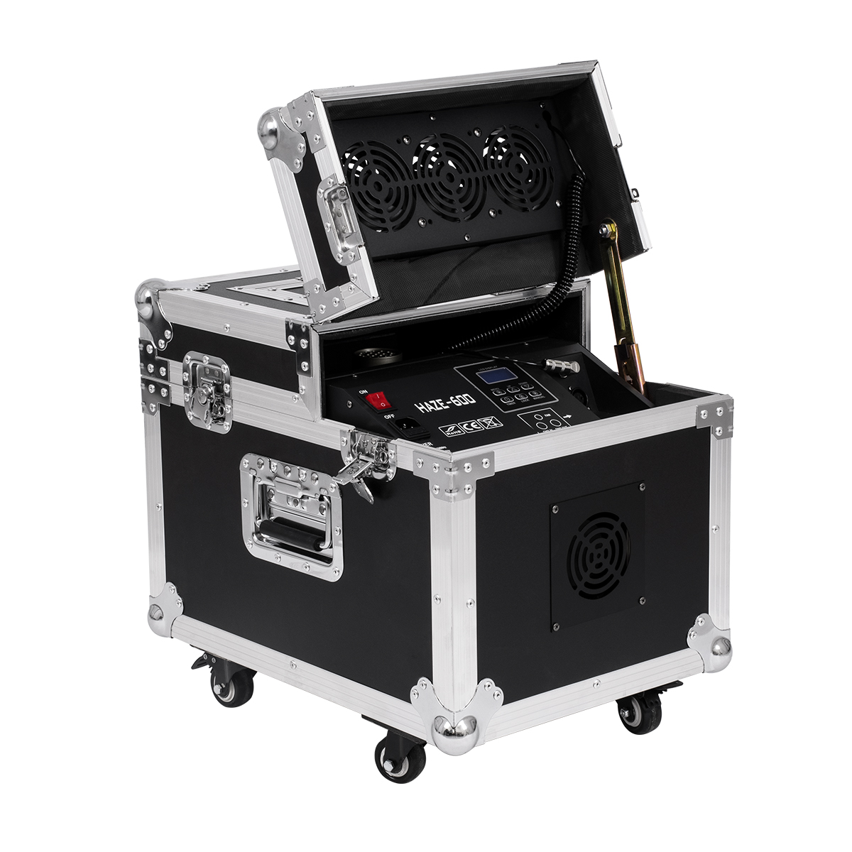 GloboStar® 51170 MERMAID Επαγγελματική Επιδαπέδια Μηχανή Double Haze Machine - Διπλού Εφέ Ομίχλης-Νέφωσης 600W AC 220V-240V DMX512 Display on Body & Ασύρματο Χειριστήριο σε Flight Case - Μαύρο - L49.5 x W38 x H45cm GloboStar® 51170 MERMAID Επαγγελματική Επιδαπέδια Μηχανή Double Haze Machine - Διπλού Εφέ Ομίχλης-Νέφωσης 600W AC 220V-240V DMX512 Display on Body & Ασύρματο Χειριστήριο σε Flight Case - Μαύρο - L49.5 x W38 x H45cm