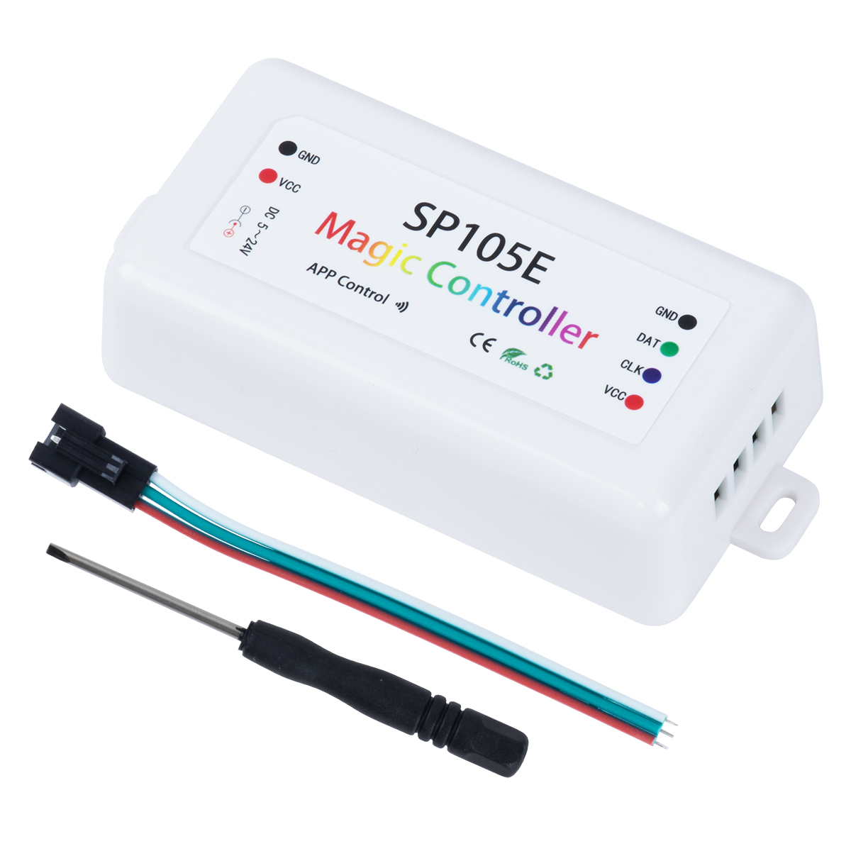 GloboStar® 70039 SP105E Ασύρματος WiFi LED FULL COLOR Magic Digital Pixel Controller iOS/Android Bluetooth για LED Digital Πολύχρωμα και Μονόχρωμα Προϊόντα DC 5-24V 1 x 2048 IC Max GloboStar® 70039 SP105E Ασύρματος WiFi LED FULL COLOR Magic Digital Pixel Controller iOS/Android Bluetooth για LED Digital Πολύχρωμα και Μονόχρωμα Προϊόντα DC 5-24V 1 x 2048 IC Max