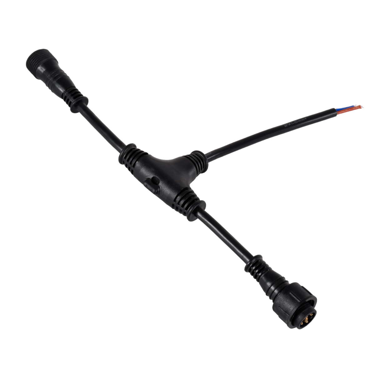 GloboStar® 90707 Ταχυσύνδεσμος Τροφοδοσίας T για Wall Washer και Προβολείς IP65 - 2 Καλώδια +/- σε Power Connector 5 PIN Female & Power Connector 5 PIN Male για Πολύχρωμα RGB+RGBW GloboStar® 90707 Ταχυσύνδεσμος Τροφοδοσίας T για Wall Washer και Προβολείς IP65 - 2 Καλώδια +/- σε Power Connector 5 PIN Female & Power Connector 5 PIN Male για Πολύχρωμα RGB+RGBW