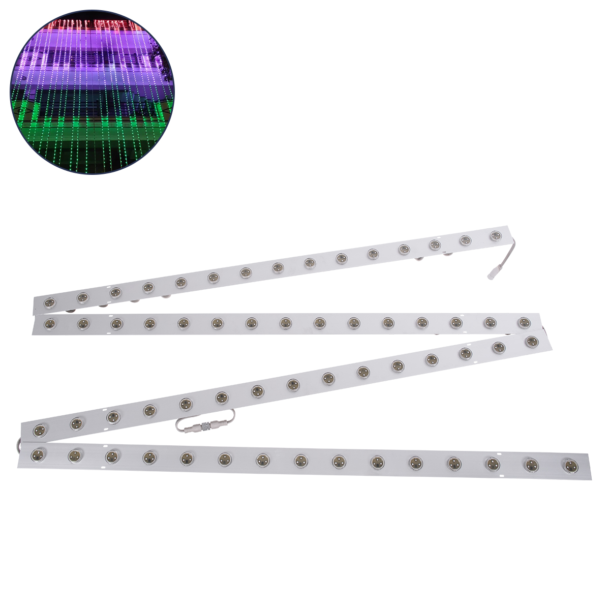 GloboStar® 90119 4 x Digital Pixel Addressable Facade Aluminum Bars - 4 x Ψηφιακές Μπάρες Αλουμινίου Πρόσοψης Κτιρίων LED SMD 3535 45W 60LED 60PIXEL SPI/TTL Protocol IC UCS512B 2700lm 120° DC 12V IP67 RGB - Ασημί Σώμα - Μ400 x Π4.5 x Υ3.6cm - 4 Μπάρες GloboStar® 90119 4 x Digital Pixel Addressable Facade Aluminum Bars - 4 x Ψηφιακές Μπάρες Αλουμινίου Πρόσοψης Κτιρίων LED SMD 3535 45W 60LED 60PIXEL SPI/TTL Protocol IC UCS512B 2700lm 120° DC 12V IP67 RGB - Ασημί Σώμα - Μ400 x Π4.5 x Υ3.6cm - 4 Μπάρες