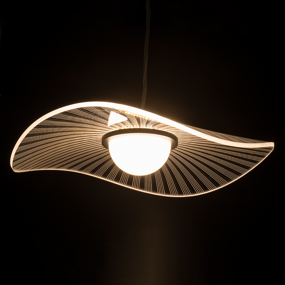 GloboStar® ACRYLICA 60974 Κρεμαστό Φωτιστικό Οροφής Design LED CCT 20W 2240lm 360° AC 220-240V - Εναλλαγή Φωτισμού μέσω Διακόπτη On/Off All In One Ψυχρό 6000k+Φυσικό 4500k+Θερμό 2700k Φ40cm - Μαύρο με Διάφανο Laser Designed Plexiglass - 3 Years Warranty GloboStar® ACRYLICA 60974 Κρεμαστό Φωτιστικό Οροφής Design LED CCT 20W 2240lm 360° AC 220-240V - Εναλλαγή Φωτισμού μέσω Διακόπτη On/Off All In One Ψυχρό 6000k+Φυσικό 4500k+Θερμό 2700k Φ40cm - Μαύρο με Διάφανο Laser Designed Plexiglass - 3 Years Warranty