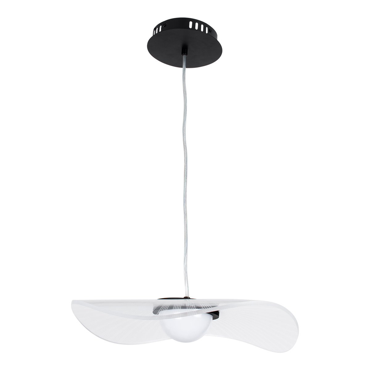 GloboStar® ACRYLICA 60974 Κρεμαστό Φωτιστικό Οροφής Design LED CCT 20W 2240lm 360° AC 220-240V - Εναλλαγή Φωτισμού μέσω Διακόπτη On/Off All In One Ψυχρό 6000k+Φυσικό 4500k+Θερμό 2700k Φ40cm - Μαύρο με Διάφανο Laser Designed Plexiglass - 3 Years Warranty GloboStar® ACRYLICA 60974 Κρεμαστό Φωτιστικό Οροφής Design LED CCT 20W 2240lm 360° AC 220-240V - Εναλλαγή Φωτισμού μέσω Διακόπτη On/Off All In One Ψυχρό 6000k+Φυσικό 4500k+Θερμό 2700k Φ40cm - Μαύρο με Διάφανο Laser Designed Plexiglass - 3 Years Warranty