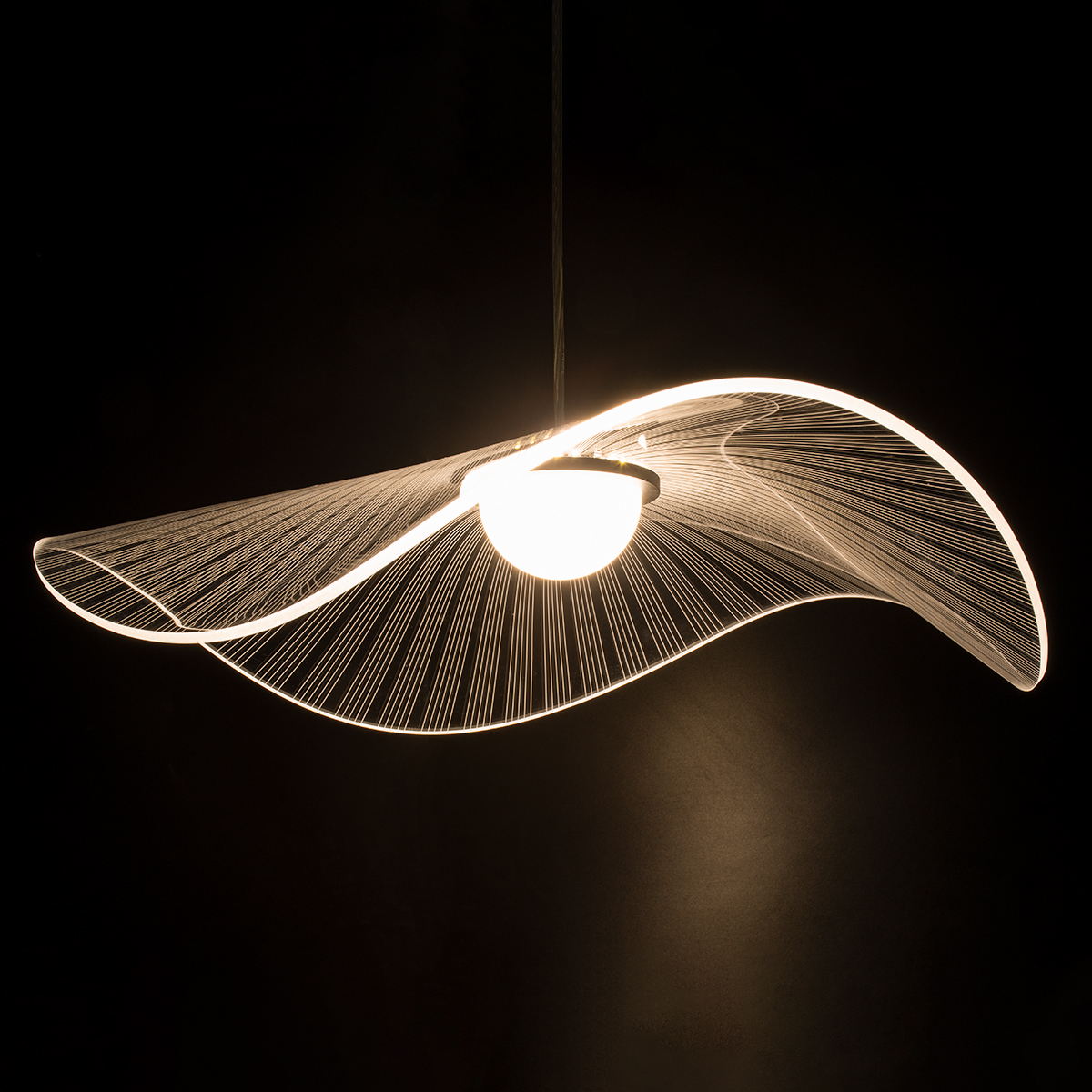 GloboStar® ACRYLICA 60975 Κρεμαστό Φωτιστικό Οροφής Design LED CCT 20W 2240lm 360° AC 220-240V - Εναλλαγή Φωτισμού μέσω Διακόπτη On/Off All In One Ψυχρό 6000k+Φυσικό 4500k+Θερμό 2700k Φ60cm - Μαύρο με Διάφανο Laser Designed Plexiglass - 3 Years Warranty GloboStar® ACRYLICA 60975 Κρεμαστό Φωτιστικό Οροφής Design LED CCT 20W 2240lm 360° AC 220-240V - Εναλλαγή Φωτισμού μέσω Διακόπτη On/Off All In One Ψυχρό 6000k+Φυσικό 4500k+Θερμό 2700k Φ60cm - Μαύρο με Διάφανο Laser Designed Plexiglass - 3 Years Warranty