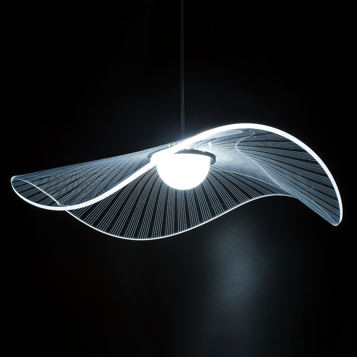 GloboStar® ACRYLICA 60975 Κρεμαστό Φωτιστικό Οροφής Design LED CCT 20W 2240lm 360° AC 220-240V - Εναλλαγή Φωτισμού μέσω Διακόπτη On/Off All In One Ψυχρό 6000k+Φυσικό 4500k+Θερμό 2700k Φ60cm - Μαύρο με Διάφανο Laser Designed Plexiglass - 3 Years Warranty GloboStar® ACRYLICA 60975 Κρεμαστό Φωτιστικό Οροφής Design LED CCT 20W 2240lm 360° AC 220-240V - Εναλλαγή Φωτισμού μέσω Διακόπτη On/Off All In One Ψυχρό 6000k+Φυσικό 4500k+Θερμό 2700k Φ60cm - Μαύρο με Διάφανο Laser Designed Plexiglass - 3 Years Warranty