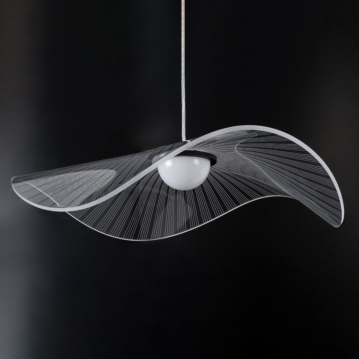 GloboStar® ACRYLICA 60975 Κρεμαστό Φωτιστικό Οροφής Design LED CCT 20W 2240lm 360° AC 220-240V - Εναλλαγή Φωτισμού μέσω Διακόπτη On/Off All In One Ψυχρό 6000k+Φυσικό 4500k+Θερμό 2700k Φ60cm - Μαύρο με Διάφανο Laser Designed Plexiglass - 3 Years Warranty GloboStar® ACRYLICA 60975 Κρεμαστό Φωτιστικό Οροφής Design LED CCT 20W 2240lm 360° AC 220-240V - Εναλλαγή Φωτισμού μέσω Διακόπτη On/Off All In One Ψυχρό 6000k+Φυσικό 4500k+Θερμό 2700k Φ60cm - Μαύρο με Διάφανο Laser Designed Plexiglass - 3 Years Warranty