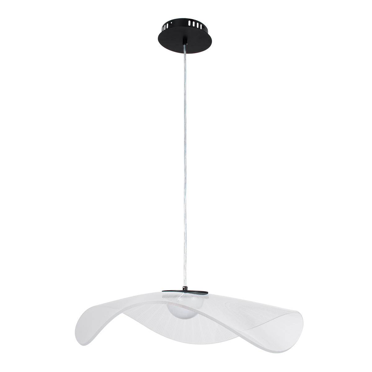 GloboStar® ACRYLICA 60975 Κρεμαστό Φωτιστικό Οροφής Design LED CCT 20W 2240lm 360° AC 220-240V - Εναλλαγή Φωτισμού μέσω Διακόπτη On/Off All In One Ψυχρό 6000k+Φυσικό 4500k+Θερμό 2700k Φ60cm - Μαύρο με Διάφανο Laser Designed Plexiglass - 3 Years Warranty GloboStar® ACRYLICA 60975 Κρεμαστό Φωτιστικό Οροφής Design LED CCT 20W 2240lm 360° AC 220-240V - Εναλλαγή Φωτισμού μέσω Διακόπτη On/Off All In One Ψυχρό 6000k+Φυσικό 4500k+Θερμό 2700k Φ60cm - Μαύρο με Διάφανο Laser Designed Plexiglass - 3 Years Warranty