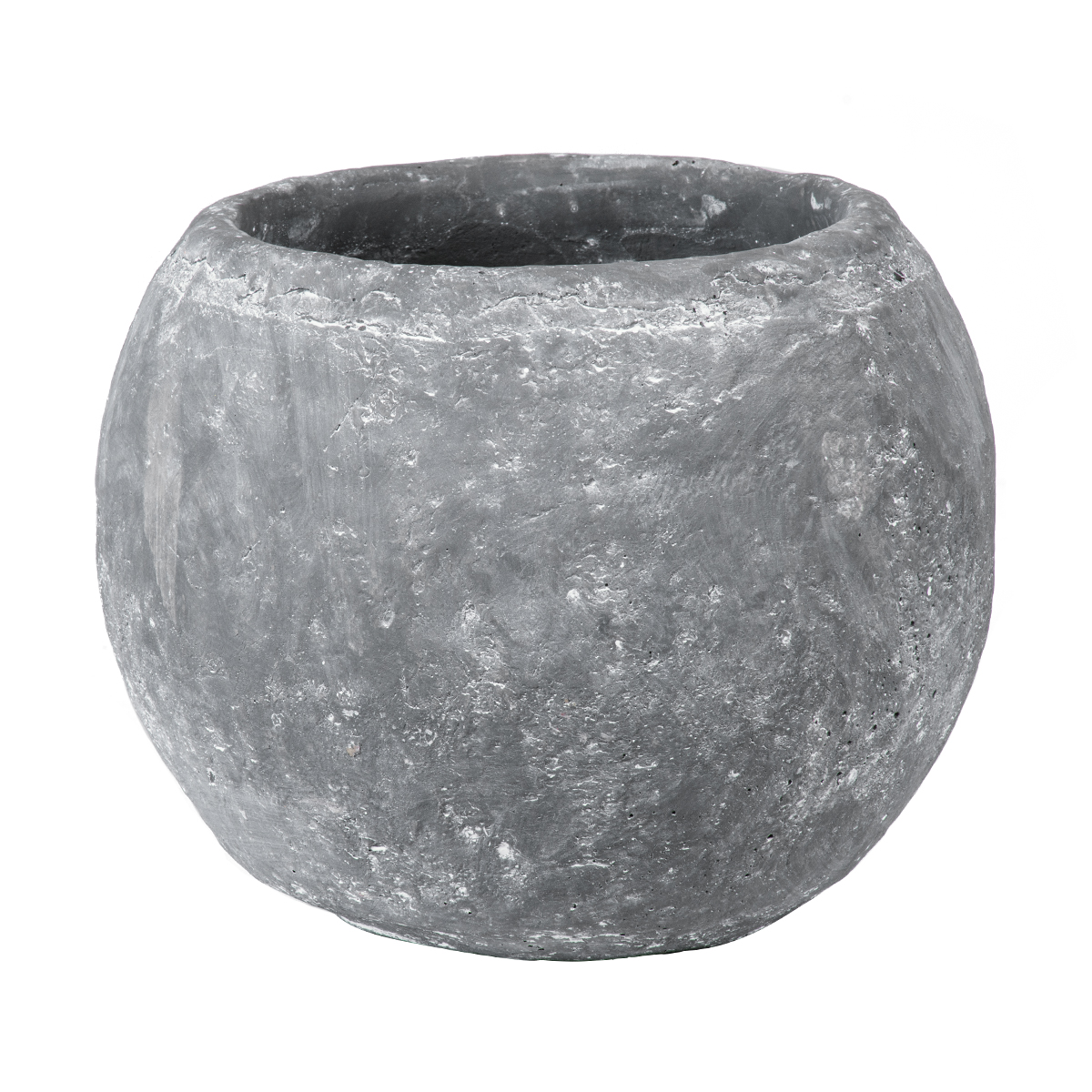 GloboStar® Artificial Garden ALONISSOS 20458 Τσιμεντένιο Κασπώ Γλάστρα - Flower Pot Γκρι Φ18.5cm x Υ14.5cm GloboStar® Artificial Garden ALONISSOS 20458 Τσιμεντένιο Κασπώ Γλάστρα - Flower Pot Γκρι Φ18.5cm x Υ14.5cm